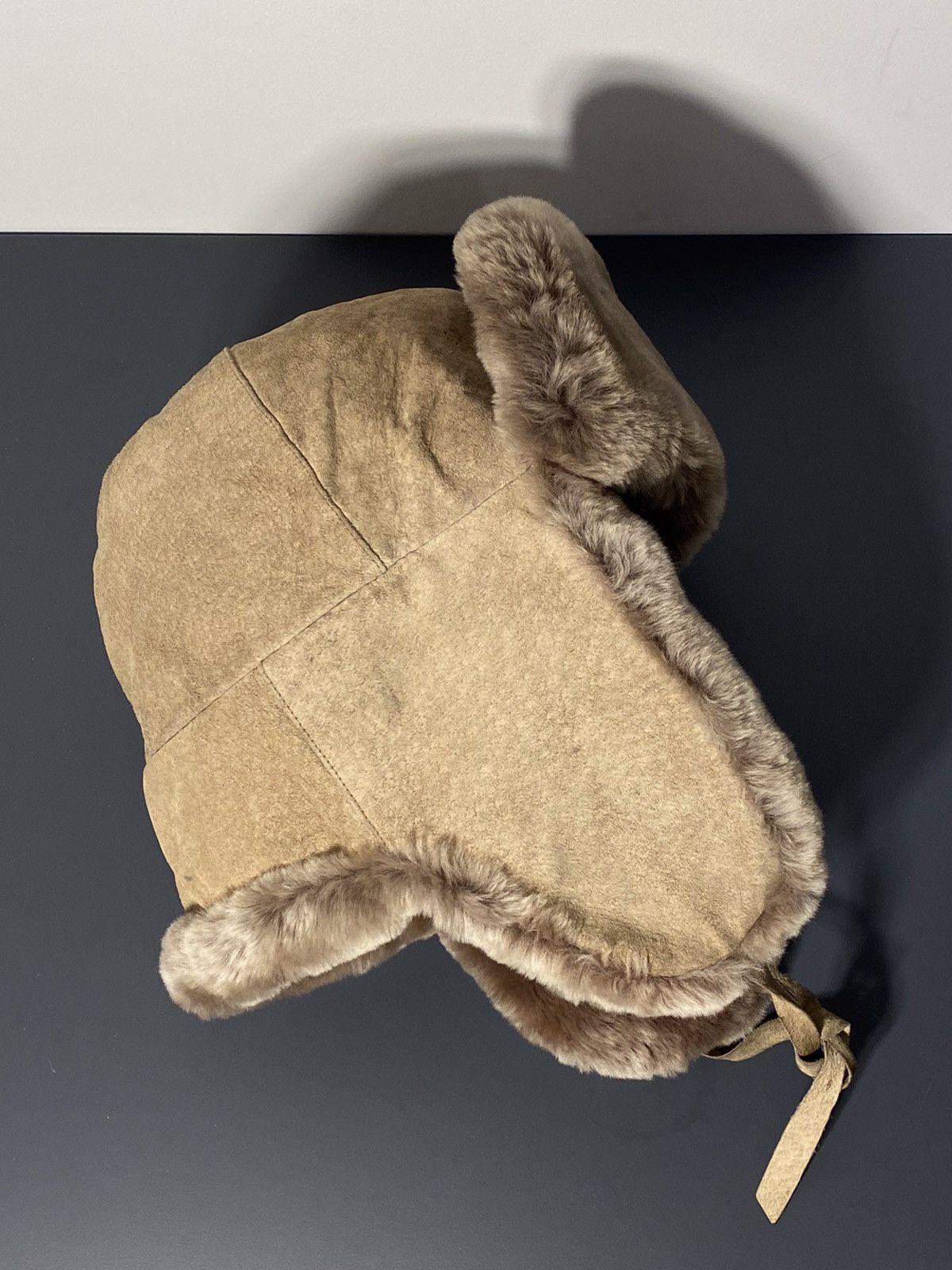 Vintage NATURAL FUR USHANKA HAT LEATHER VINTAGE Y2K SNOW Size ONE SIZE - 10 Thumbnail