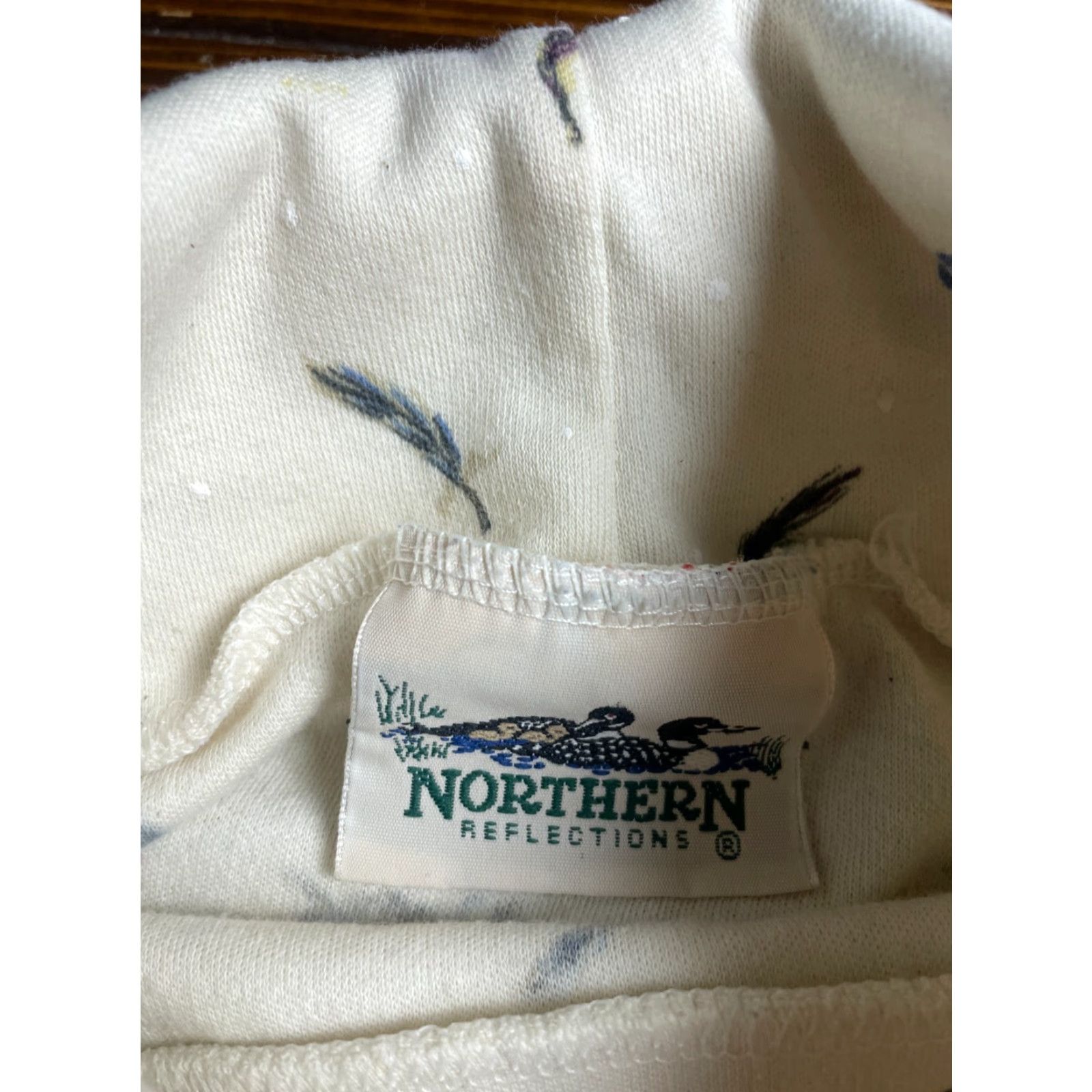 Vintage Northern Sweater Men’s Size Large Pullover Turtleneck White Blue Tan RN#69778 Regular Long Sleeve Solid Dressy Everyday Polo Size US L / EU 52-54 / 3 - 5 Thumbnail