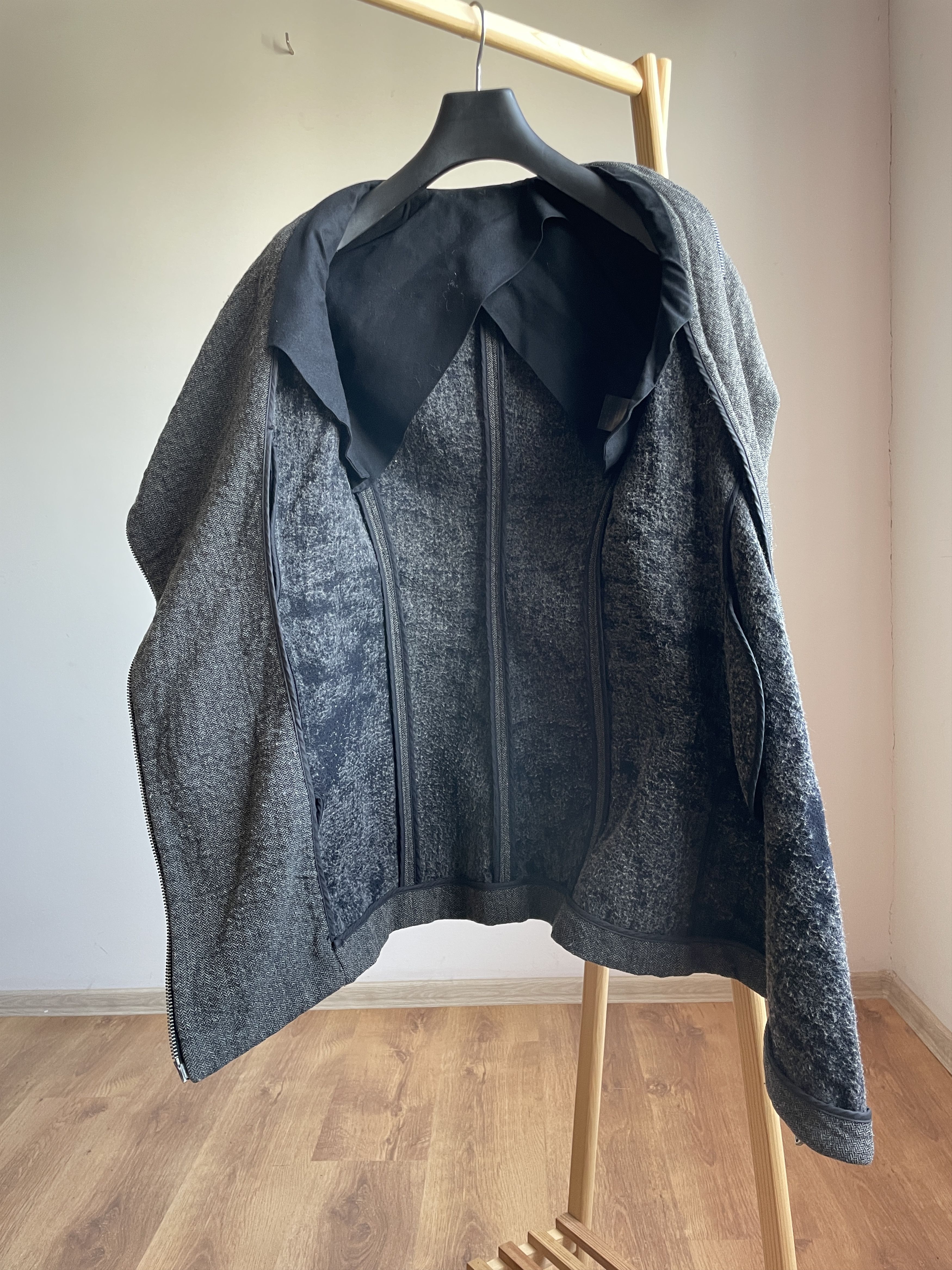 Masnada Masnada Asymmetric Zip Womens Coat Size IT 40/ UK 8/ US 4 Size S / US 4 / IT 40 - 4 Thumbnail