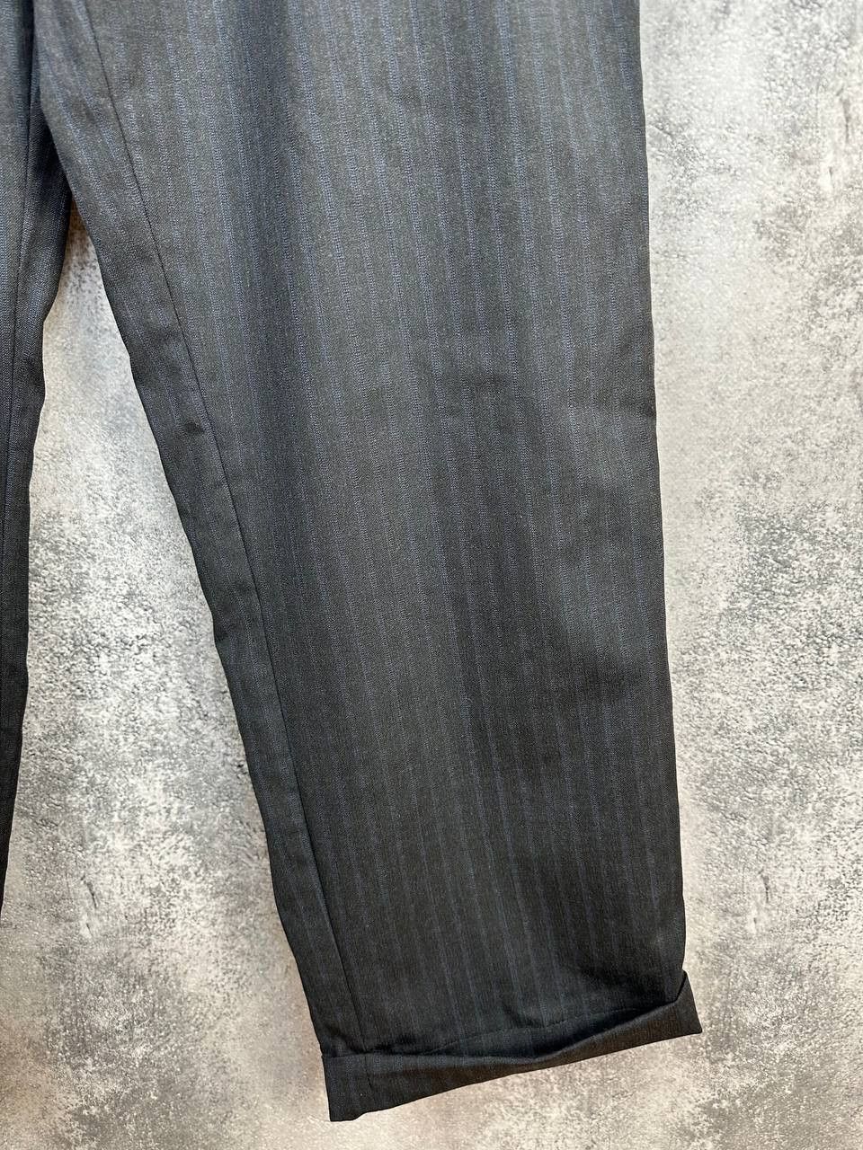 Yves Saint Laurent Yves Saint Laurent Vintage Striped Wool Dress Suit Pants Size 54R - 8 Thumbnail