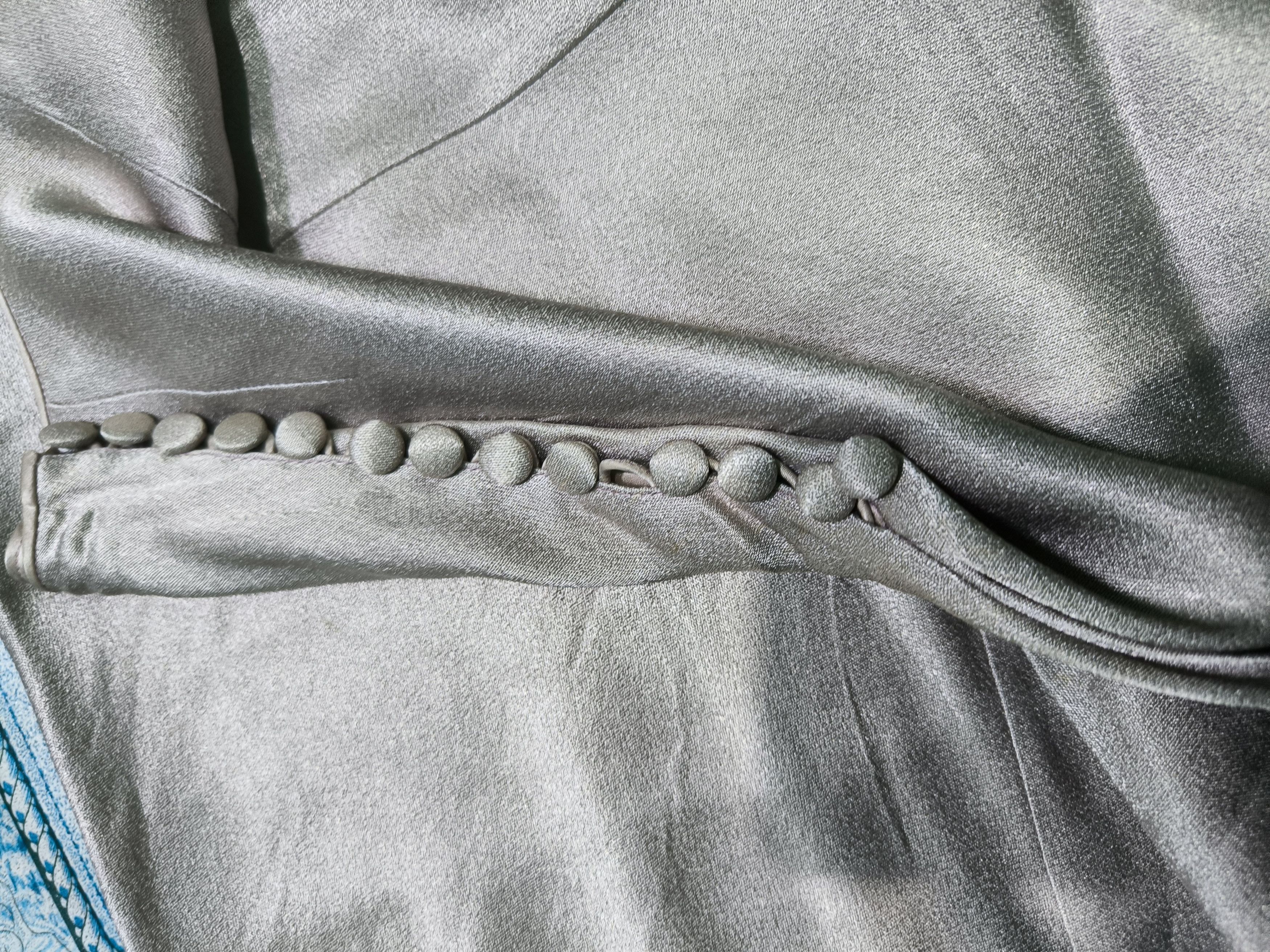 John Galliano 1996 Archive John Galliano Flared Silk Pants Designer Dior Size 36" / US 14 / IT 50 - 2 Thumbnail