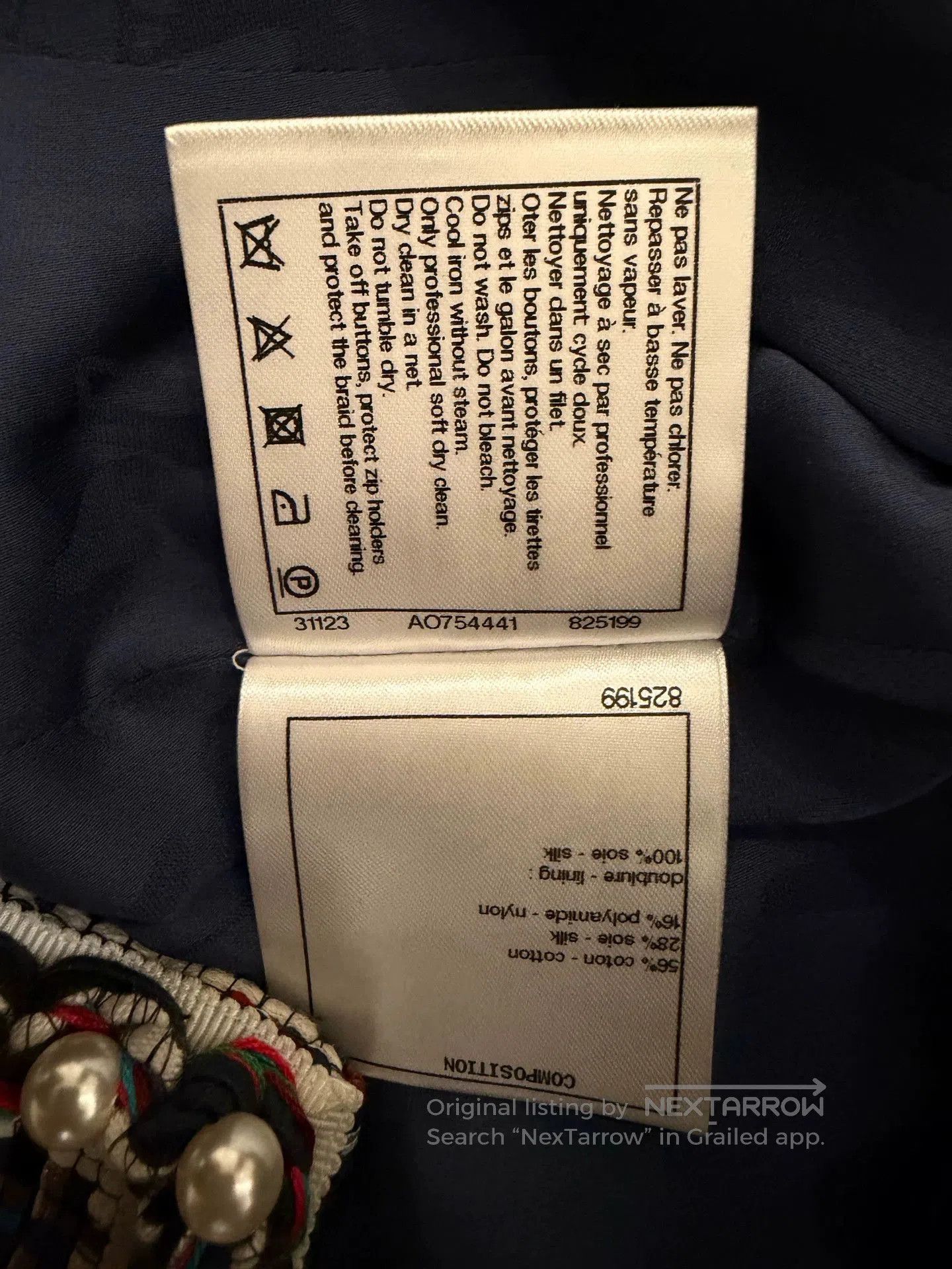 Chanel Chanel Long Tweed Pearl Coat. Size US XS / EU 42 / 0 - 4 Thumbnail