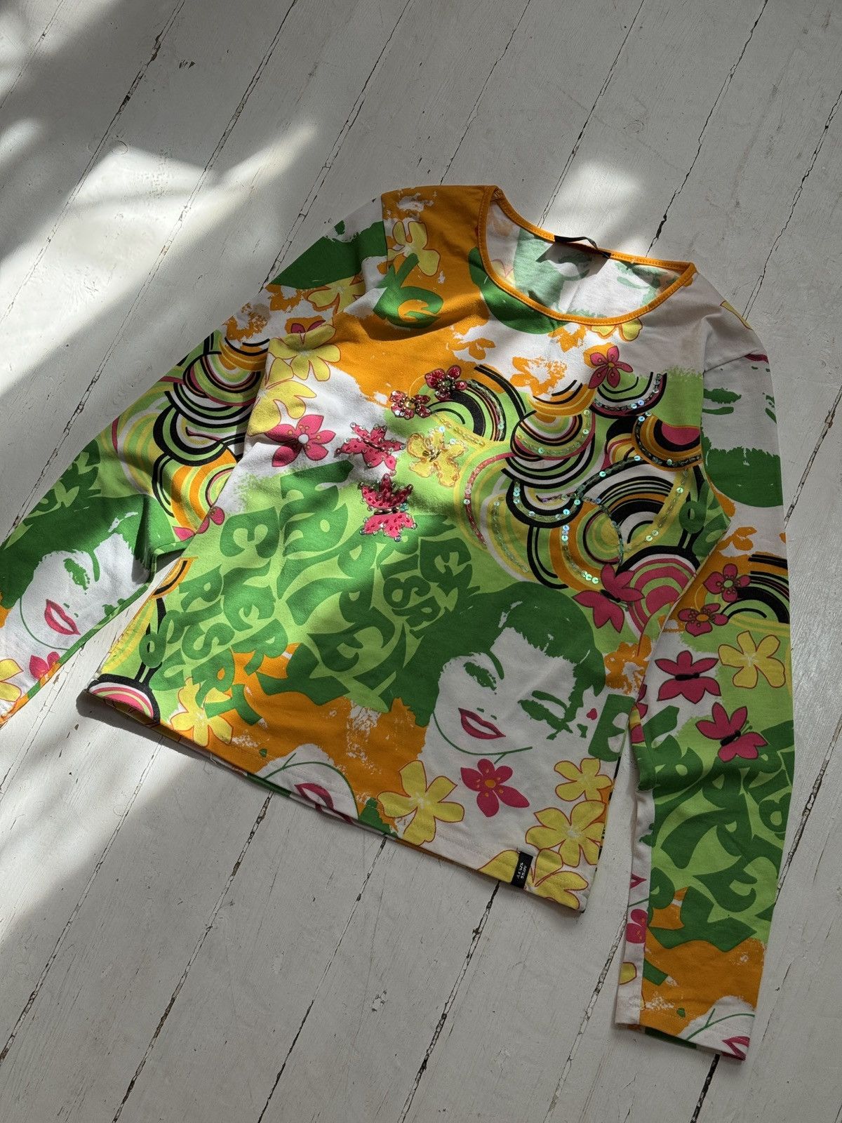 Miss Sixty VINTAGE MISS SIXTY 2000s PRINTED LONG SLEEVE Size S / US 4 / IT 40 - 4 Thumbnail