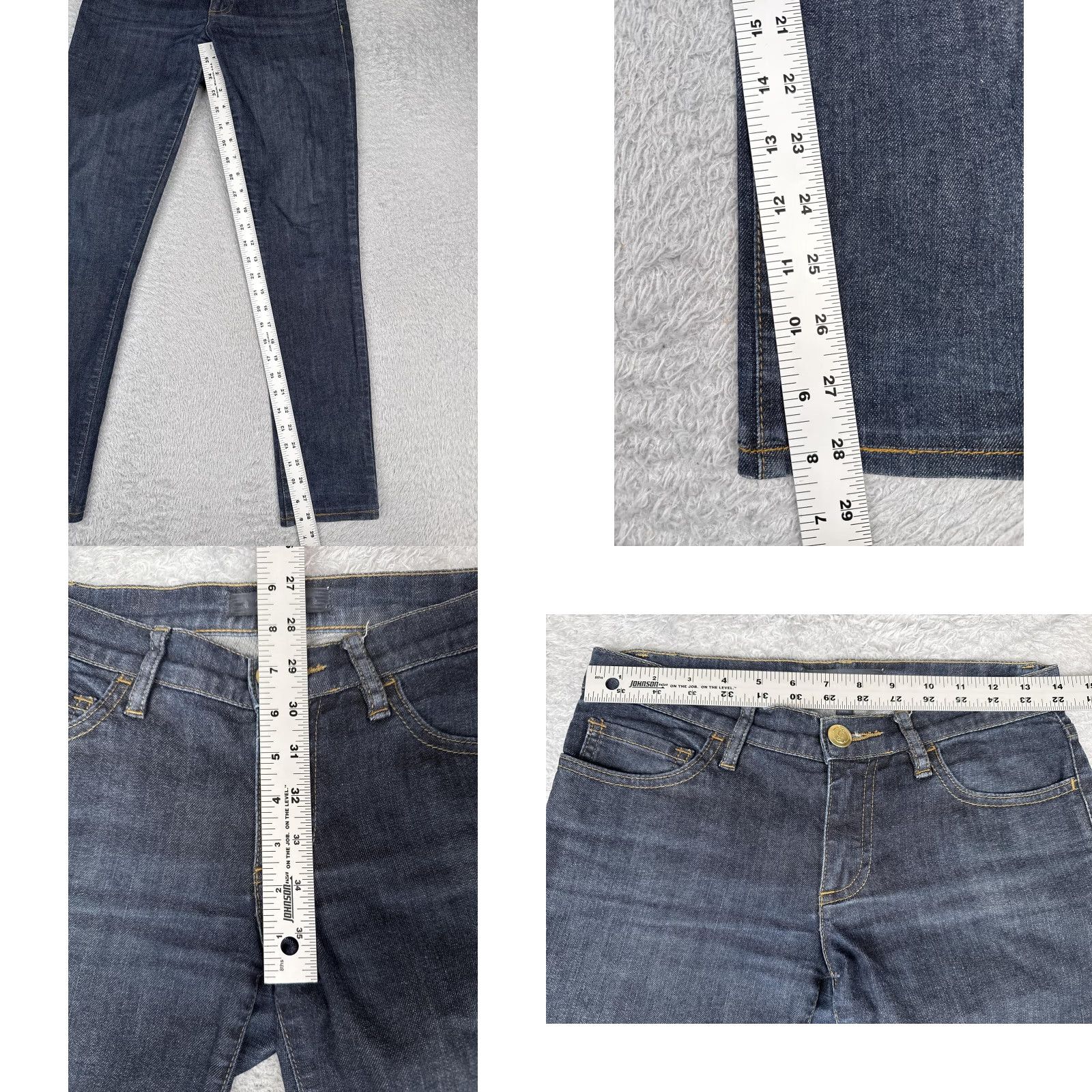 Juicy Couture Juicy Couture Jeans Womens 27 Dark Wash Skinny Mid Rise Denim Casual Classic Size 27" / US 4 / IT 40 - 8 Thumbnail
