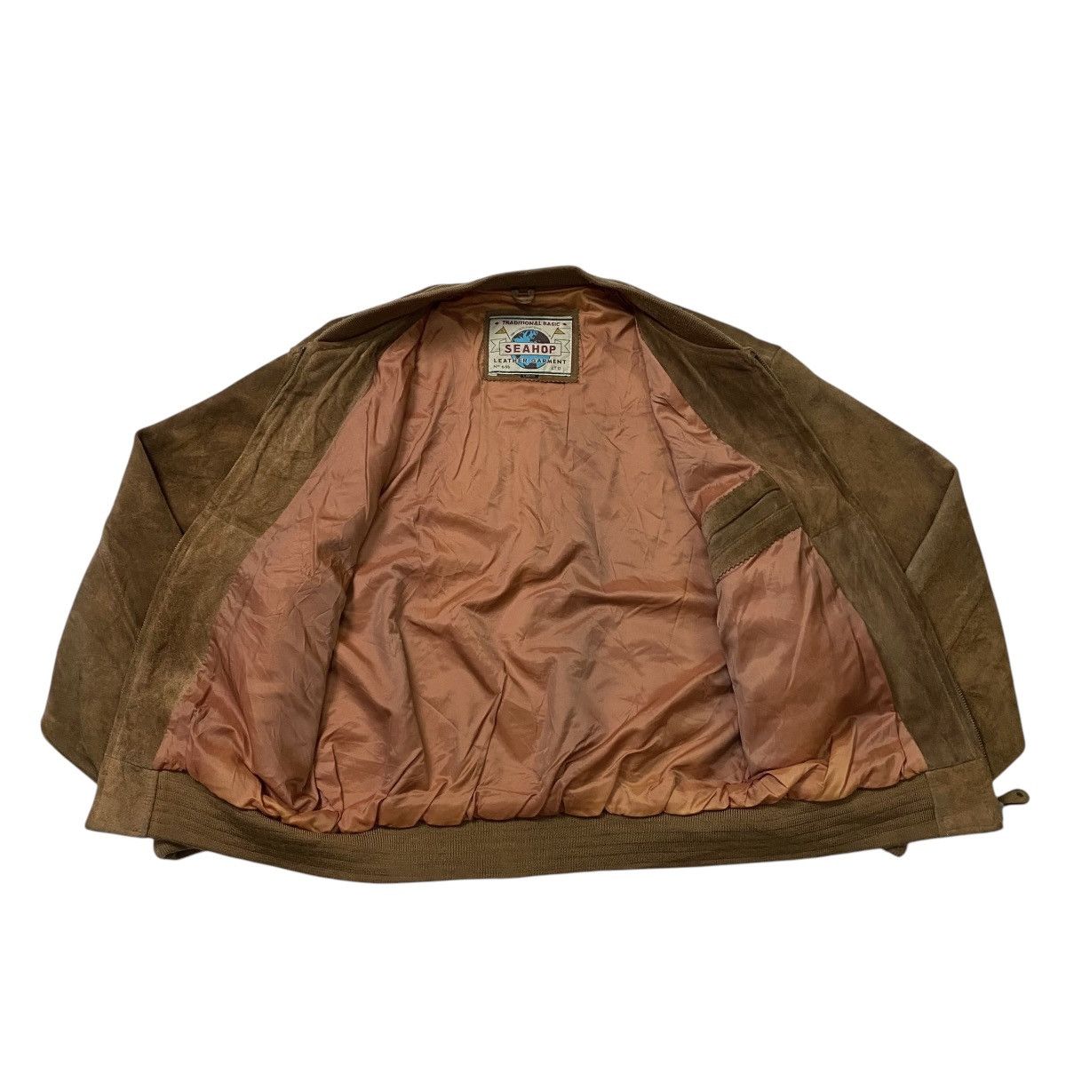 Japanese Brand Sea Hop Vintage 90s Leather Suede Jacket Schott Style Size US L / EU 52-54 / 3 - 9 Thumbnail