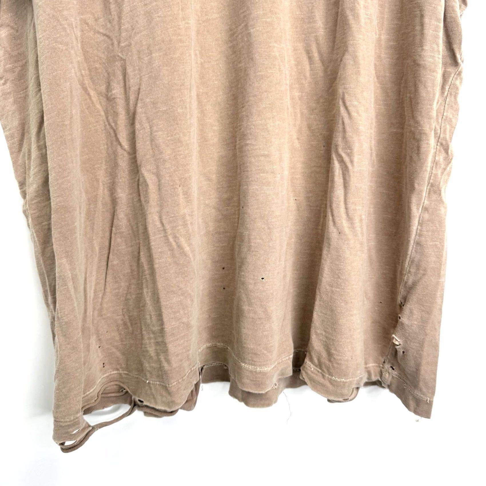 Buck Mason Buck Mason Shirt Mens XL Slub Curved Hem Pocket Tee Brown Distressed Regular Modern Cotton Knit Short Sleeve Crew Neck T-Shirt Size US XL / EU 56 / 4 - 7 Thumbnail