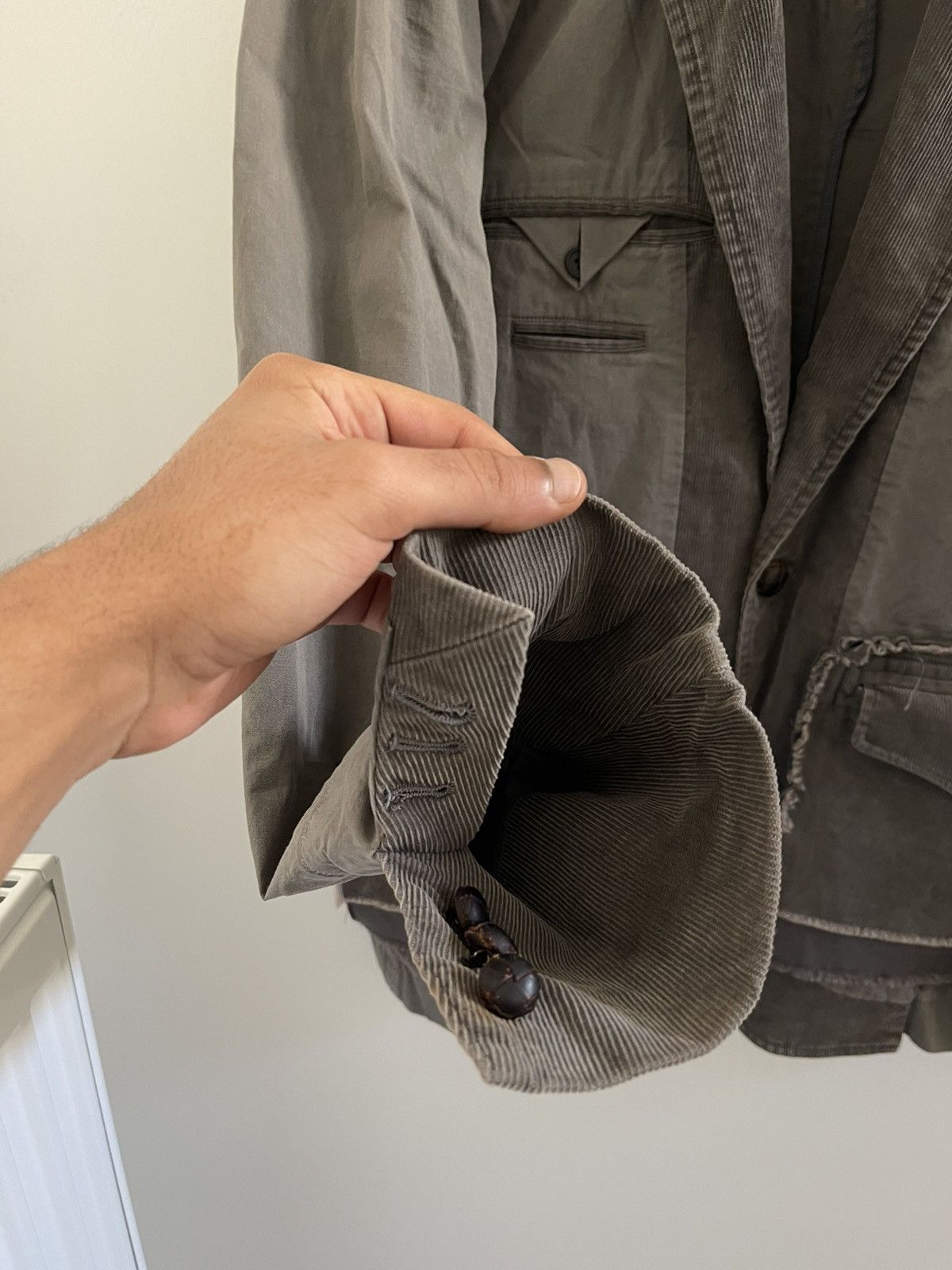Maison MIHARA YASUHIRO Miharayasuhiro 00s Inside-Out Blazer With Corduroy Panels Size US M / EU 48-50 / 2 - 13 Thumbnail