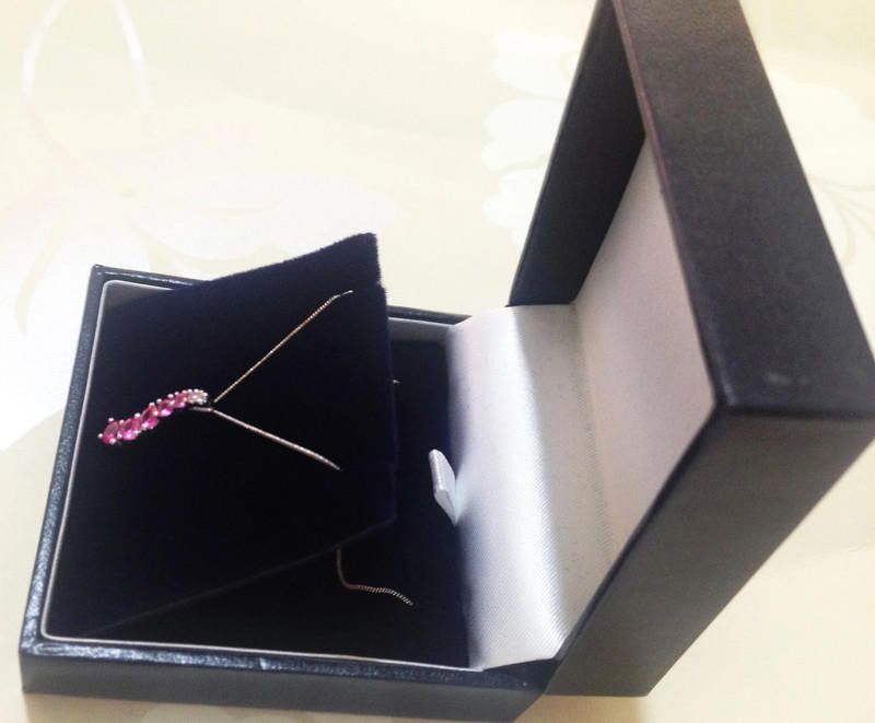 Designer 9CT White Gold Pink Diamond Necklace // Size ONE SIZE - 11 Thumbnail