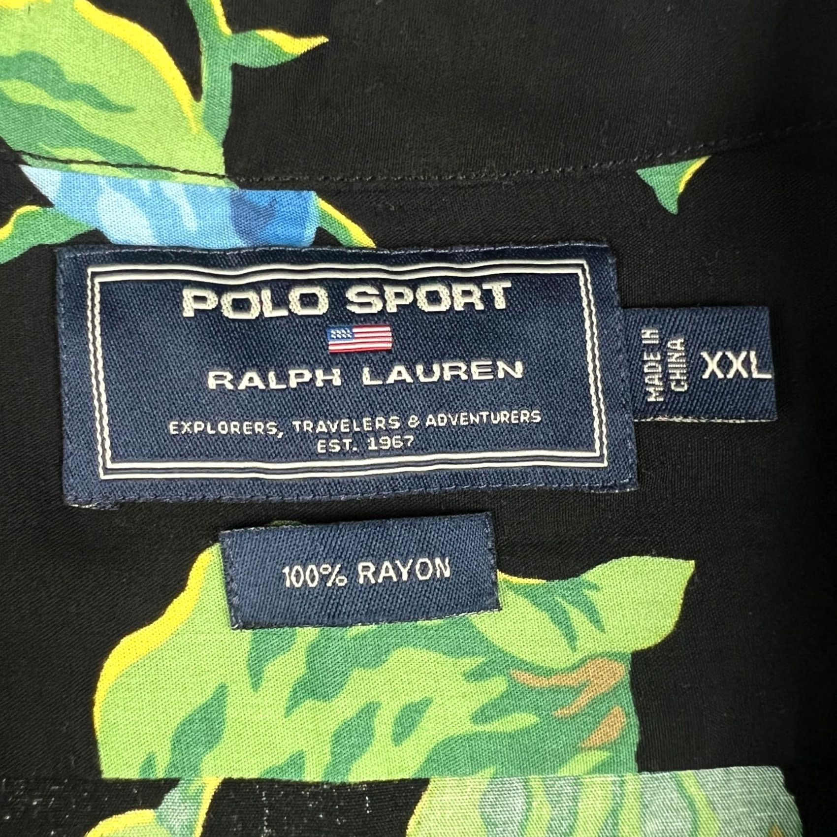 Polo Ralph Lauren VINTAGE Polo Sport Ralph Lauren Floral Hawaiian Shirt 2XL Size US XXL / EU 58 / 5 - 3 Thumbnail
