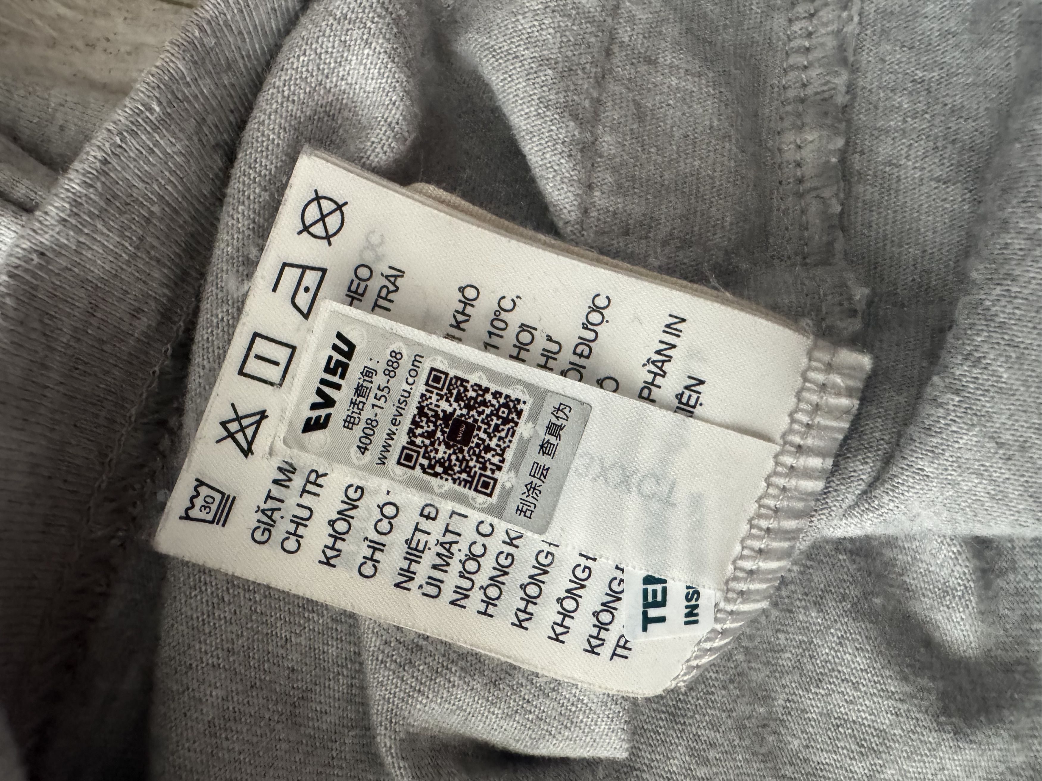 Evisu × Japanese Brand × Palace Palace Evisu Logo T-Shirt Grey Size US L / EU 52-54 / 3 - 4 Thumbnail