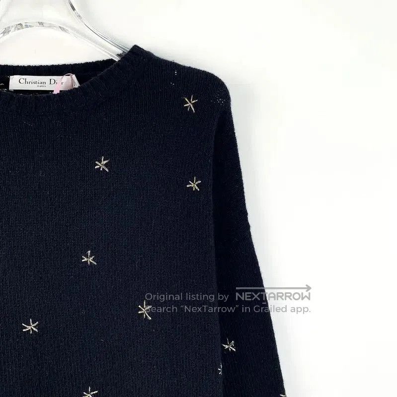Dior Dior Cashmere Pullover Sweater in Navy Blue . Size XXS / US 00 / IT 34 - 3 Thumbnail