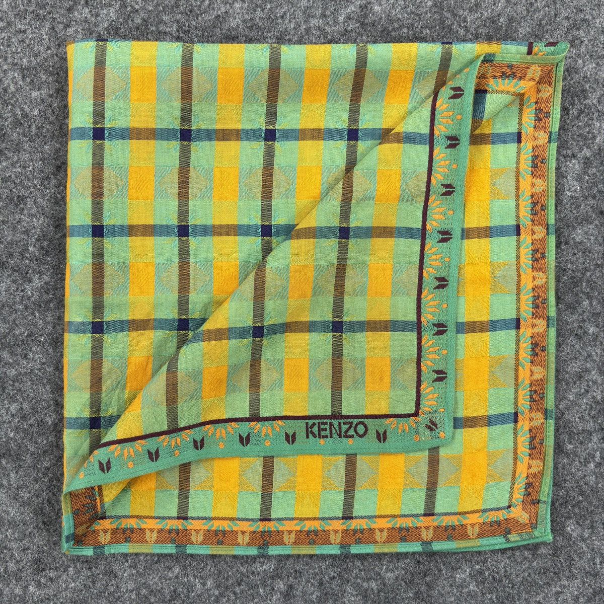 Kenzo × Vintage Handkerchief # E050 # Bandana # Neckerchief Size ONE SIZE - 1 Thumbnail