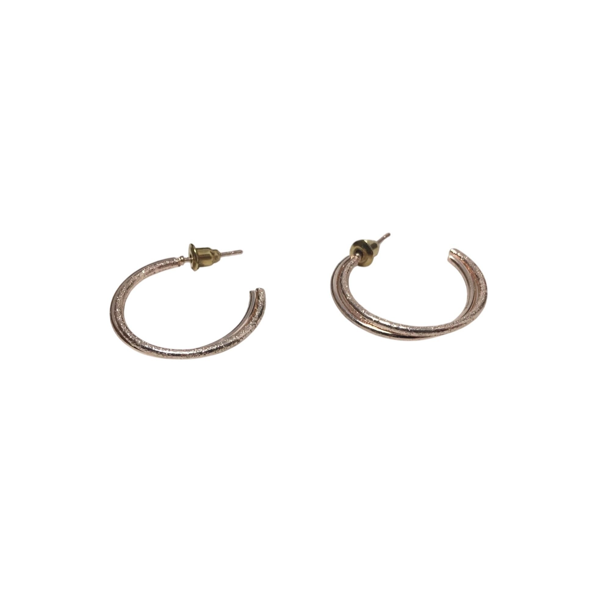 Other Women's Small Rose Gold Double Hoop Earrings Size ONE SIZE - 3 Thumbnail