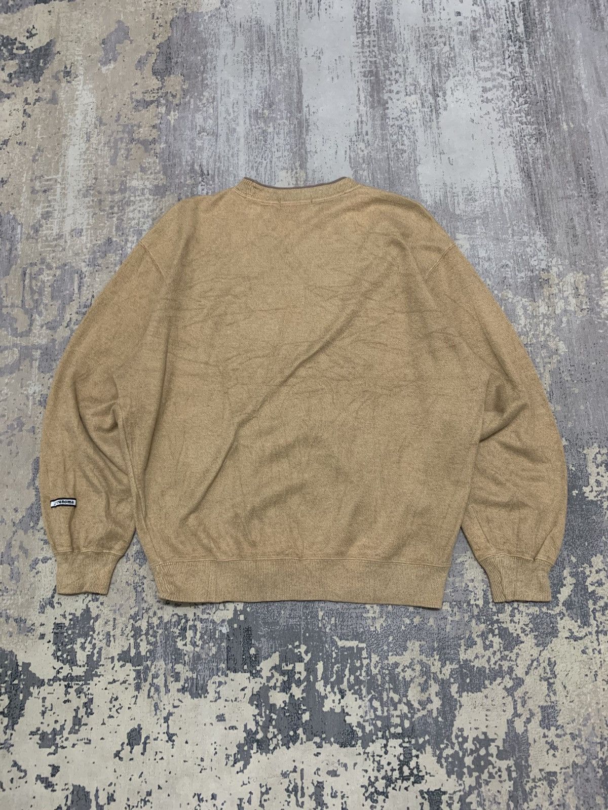 Japanese Brand Vintage 90s U.P. Renoma Uniforme Prestige Sweatshirt Tan M Size US L / EU 52-54 / 3 - 5 Thumbnail