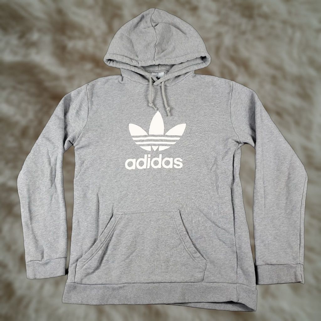Adidas VINTAGE Adidas Hoodie Pullover Mens Small Gray Casual All Seasons Sports Size US S / EU 44-46 / 1 - 1 Thumbnail