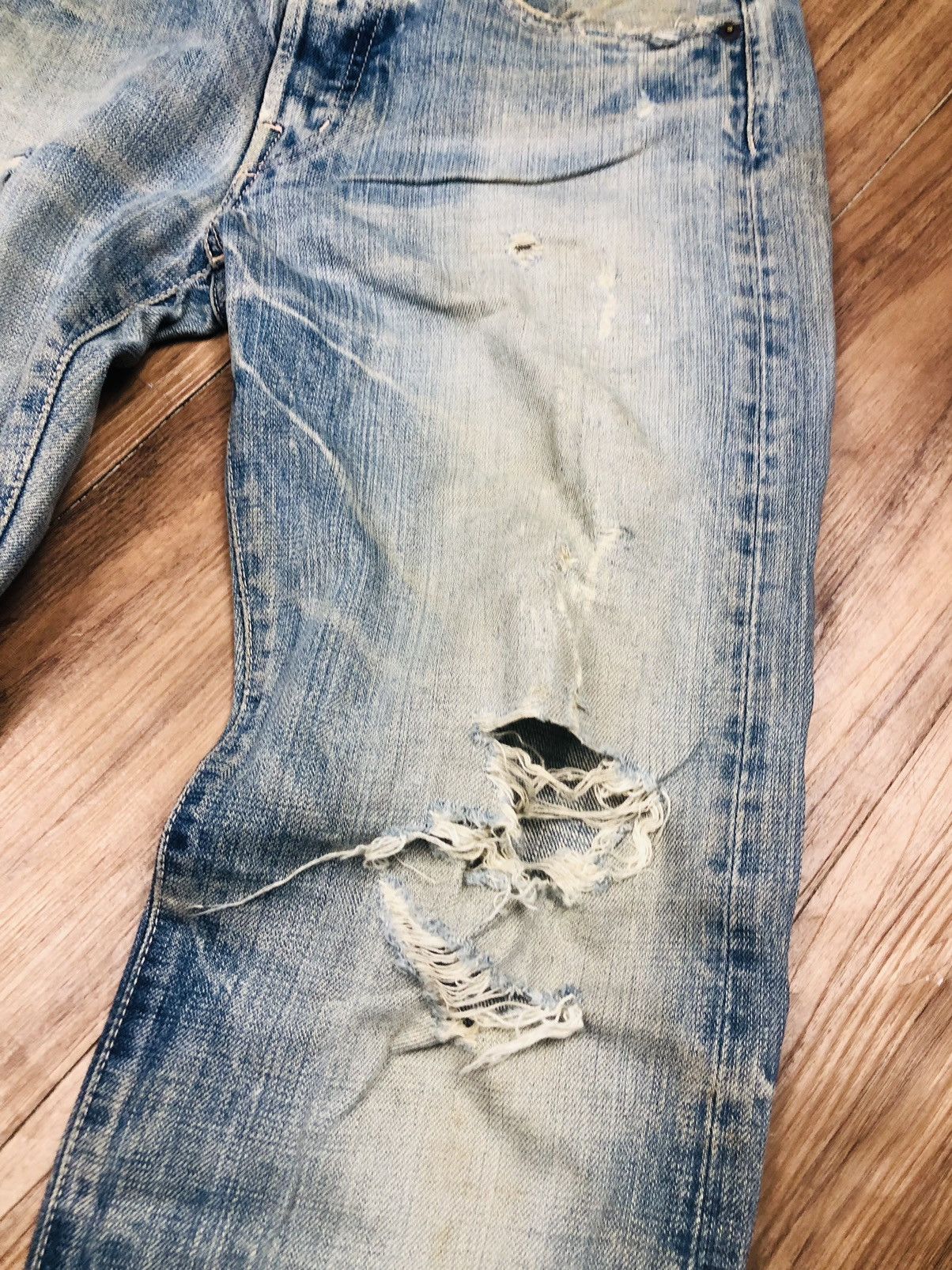 Japanese Brand Japanese Denim Vintage Ripped - Domingo Co. Ltd. (37) Size US 30 / EU 46 - 6 Thumbnail