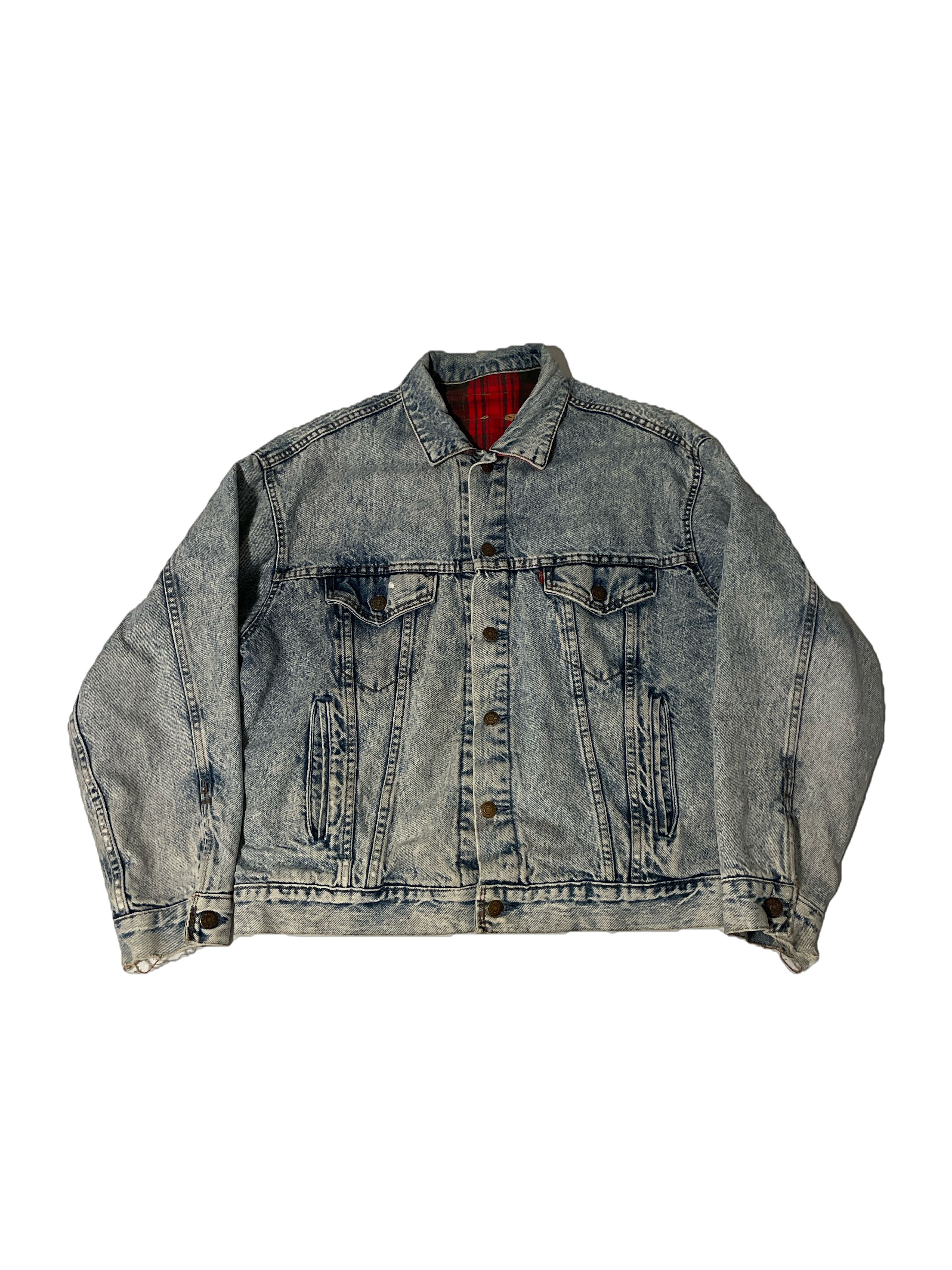 Levi's Vintage Clothing Vintage Levis Flannel Lined Denim Trucker Size US M / EU 48-50 / 2 - 3 Thumbnail