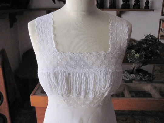 Vintage Splendida Camicia da Notte / Nightgown , Italy 1940s Size L / US 10 / IT 46 - 8 Thumbnail