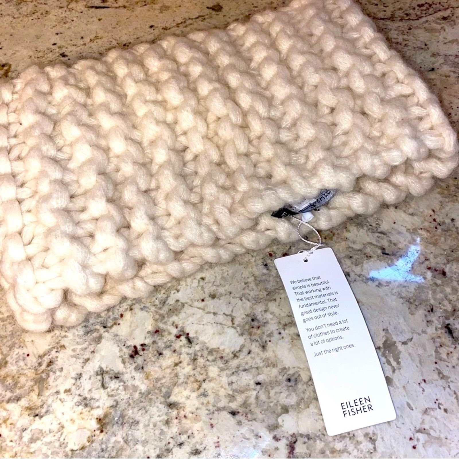 Eileen Fisher New $139 EILEEN FISHER Baby Alpaca Snood Infinity Scarf Size ONE SIZE - 2 Thumbnail