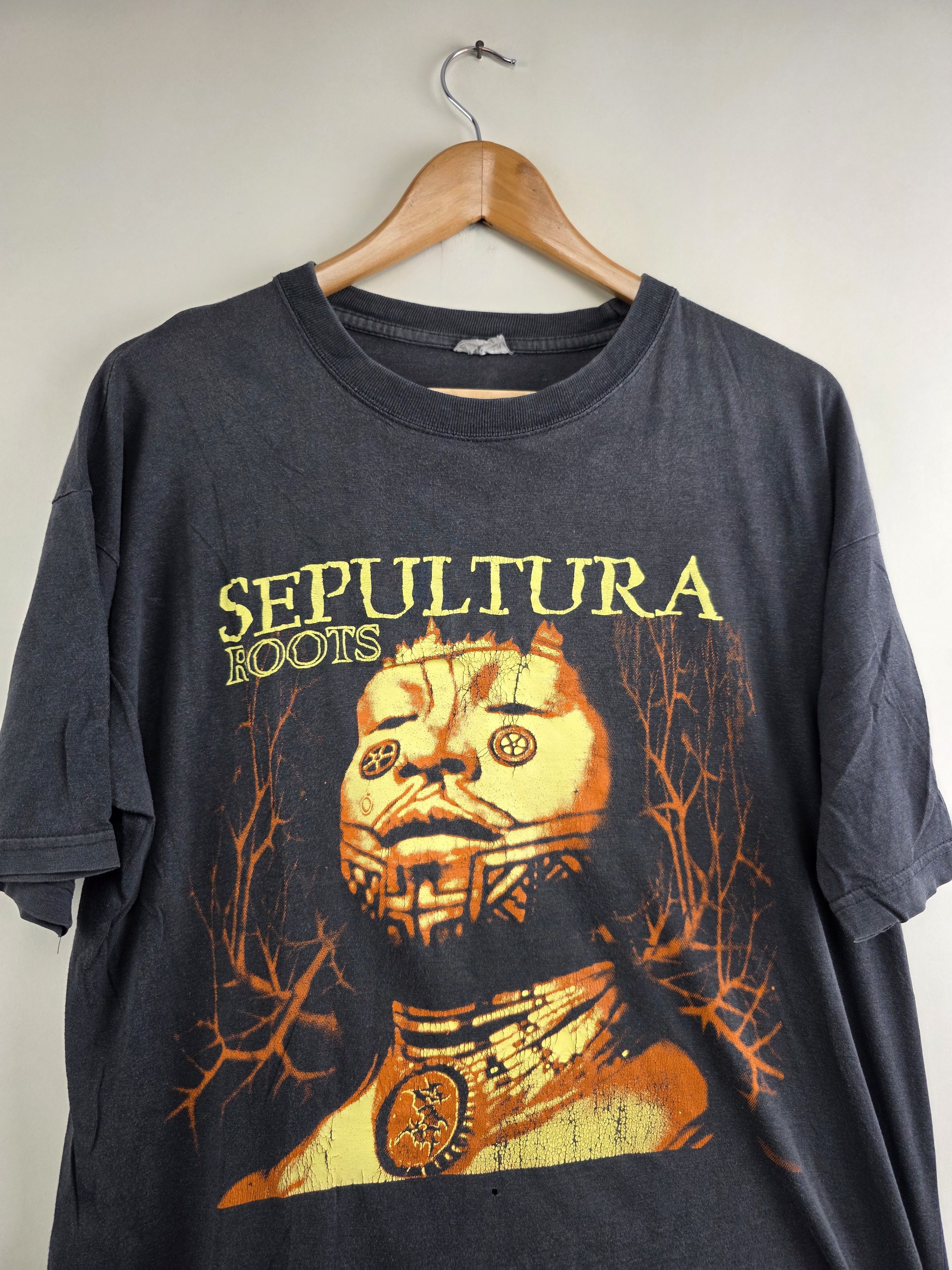 Band Tees × Vintage 90s Sepultura Roots Bootleg L 22" 26.5" Size US L / EU 52-54 / 3 - 3 Thumbnail