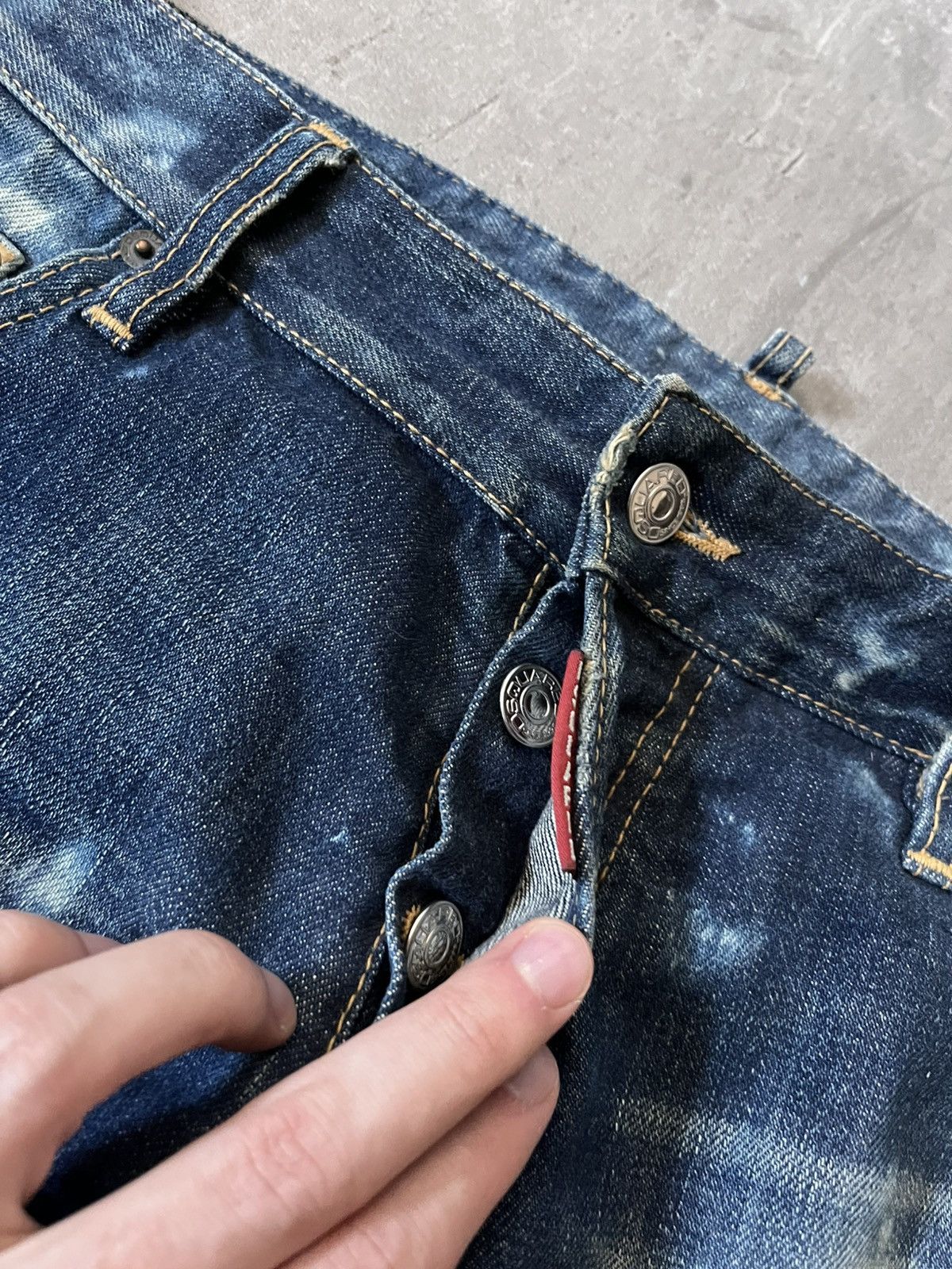 Dsquared2 Dsquared2 S/S 2010 Runway jeans distressed navy blue Size US 34 / EU 50 - 9 Thumbnail