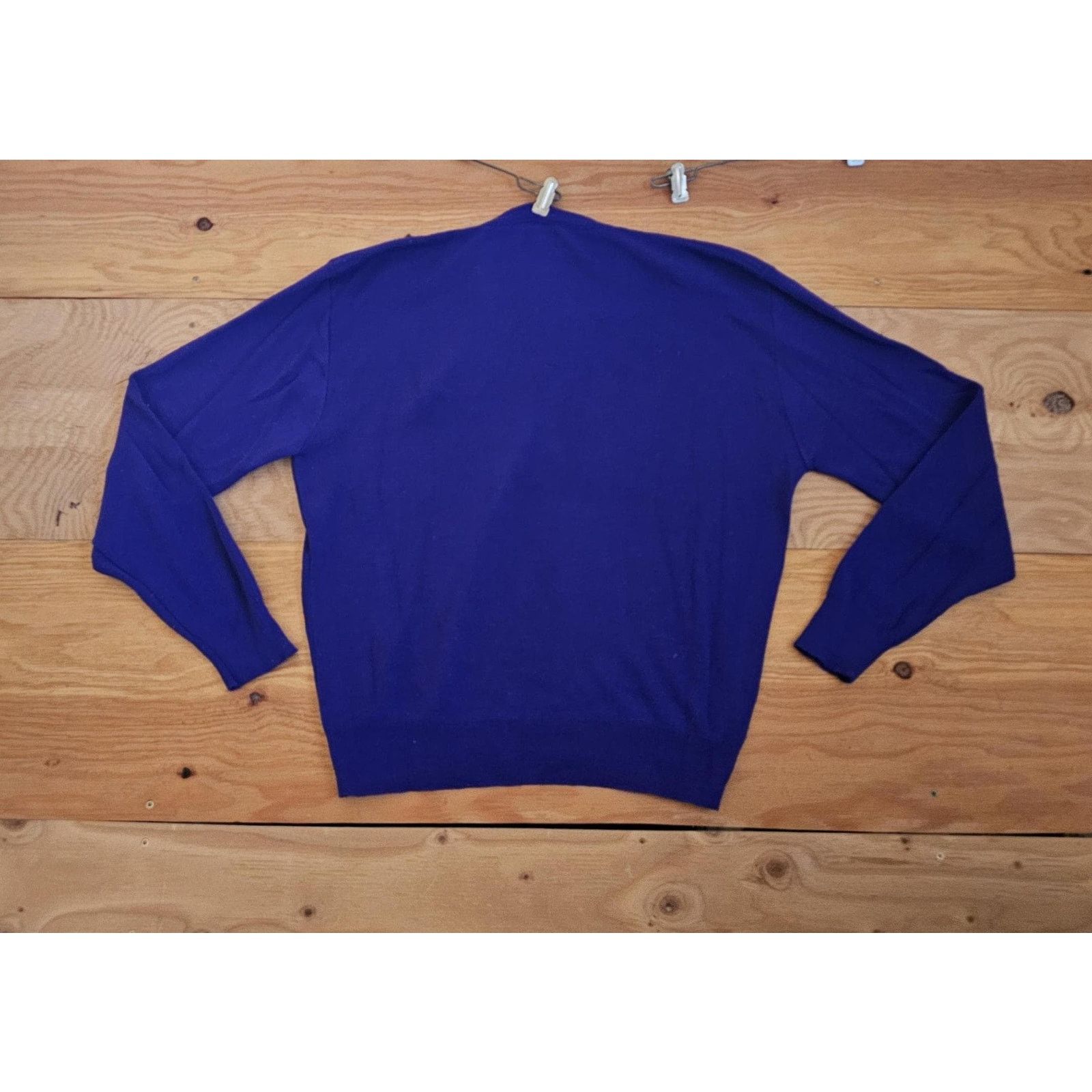 Other Drummond Hilton Head Embroidery Purple Sweater Sz L 80s Size US L / EU 52-54 / 3 - 2 Thumbnail