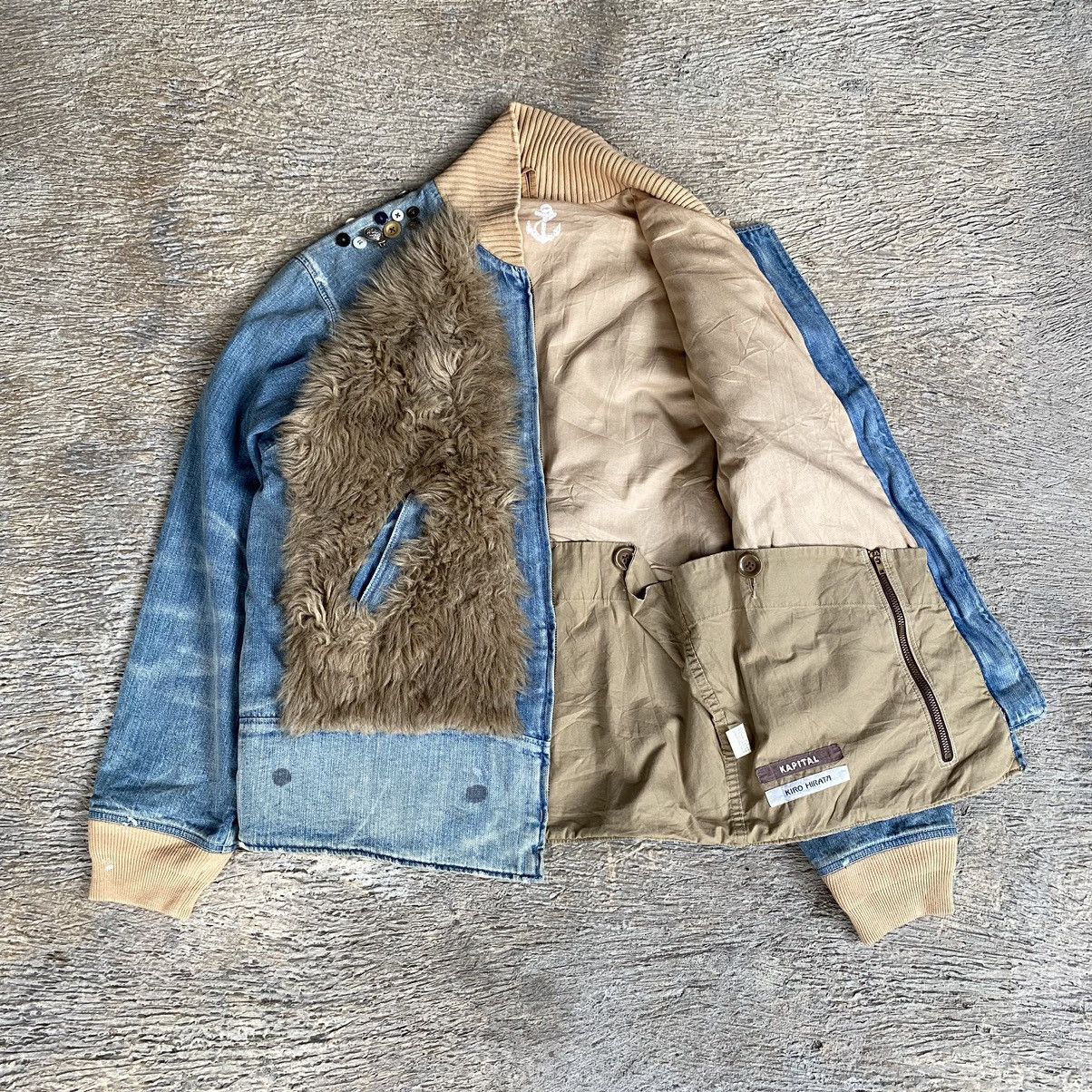 Kapital RARE Kapital Boro Fur Denim Jacket Size US M / EU 48-50 / 2 - 2 Thumbnail