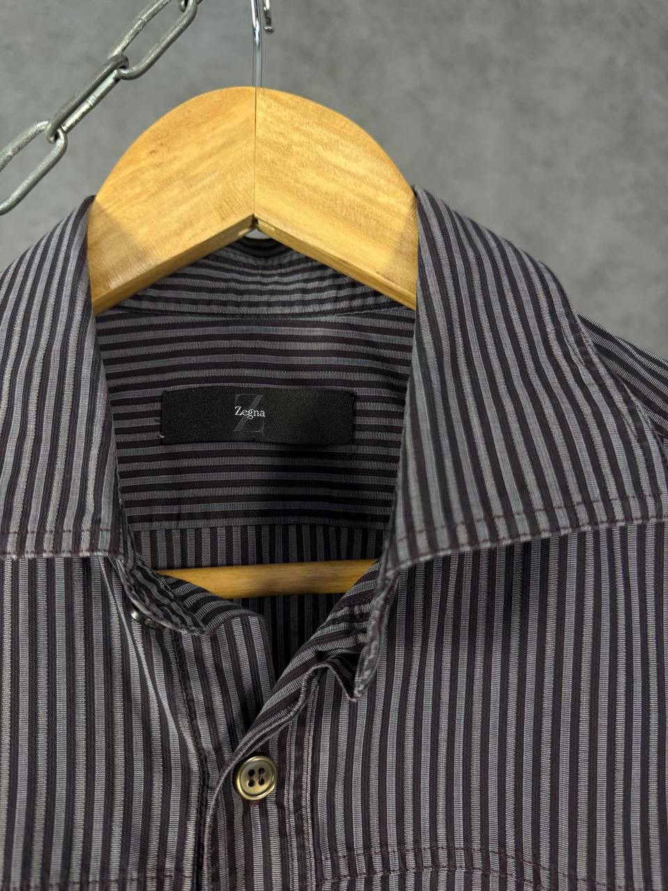 Z Zegna Z Zegna luxury designer striped shirt Size US L / EU 52-54 / 3 - 3 Thumbnail