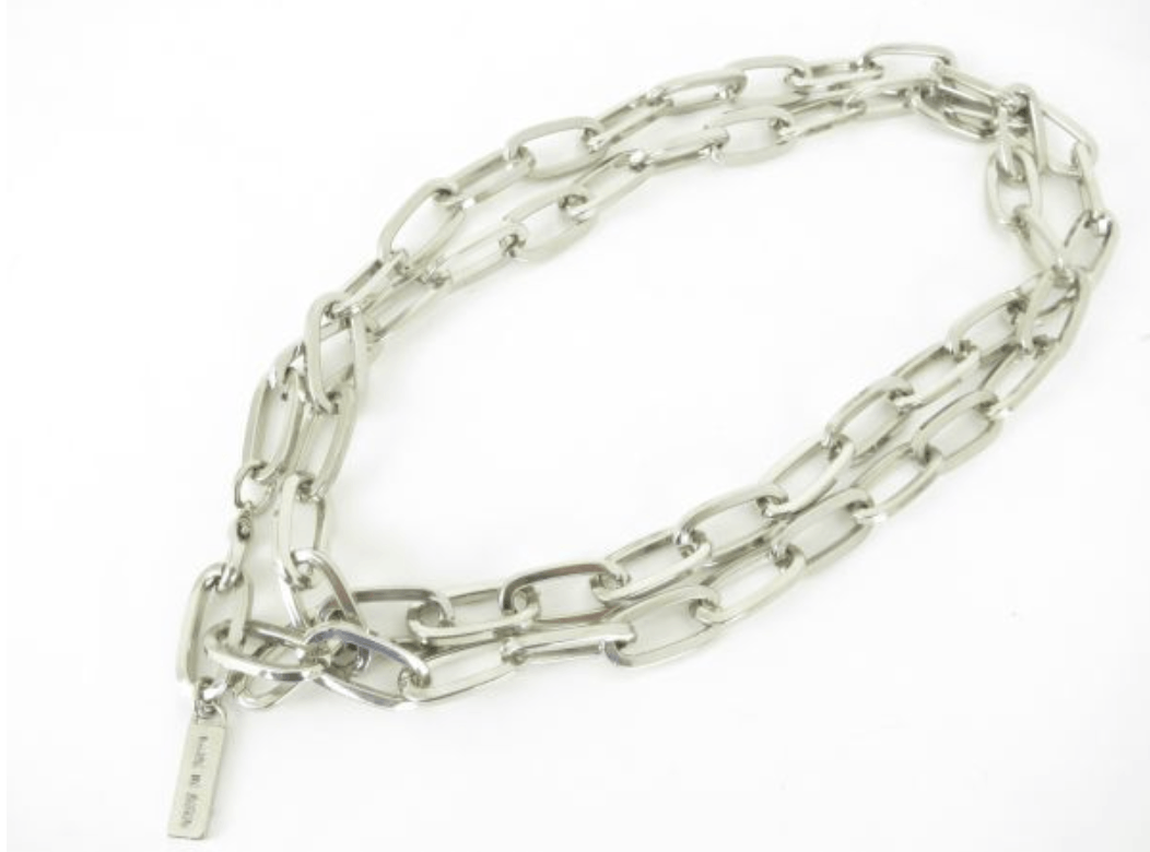 Yohji Yamamoto Yohji Yamamoto - Silver Long Chain Necklace Size ONE SIZE - 6 Thumbnail