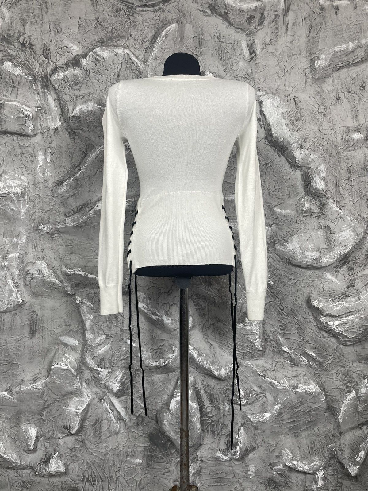 Japanese Brand × Le Grande Bleu (L.G.B.) Y2K Long Sleeve with String Helmut Lang Japanese Style Size S / US 4 / IT 40 - 3 Thumbnail