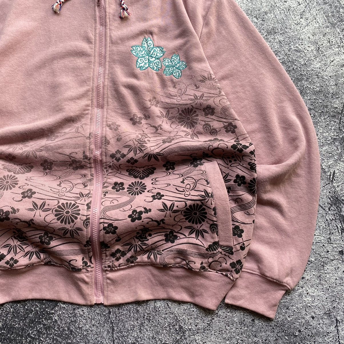 Designer × Japanese Brand Japanese Oriental Cherry Blossoms Zip Hoodies Size US XL / EU 56 / 4 - 3 Thumbnail