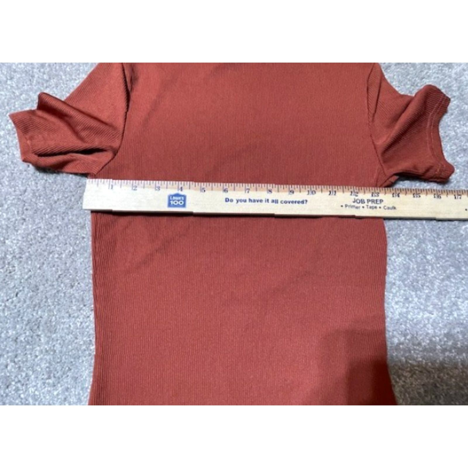 Cider Cider Dress Womens S Knit Bodycon Scoop Neck Short Sleeve Brown Size 28" / US 6 / IT 42 - 3 Thumbnail