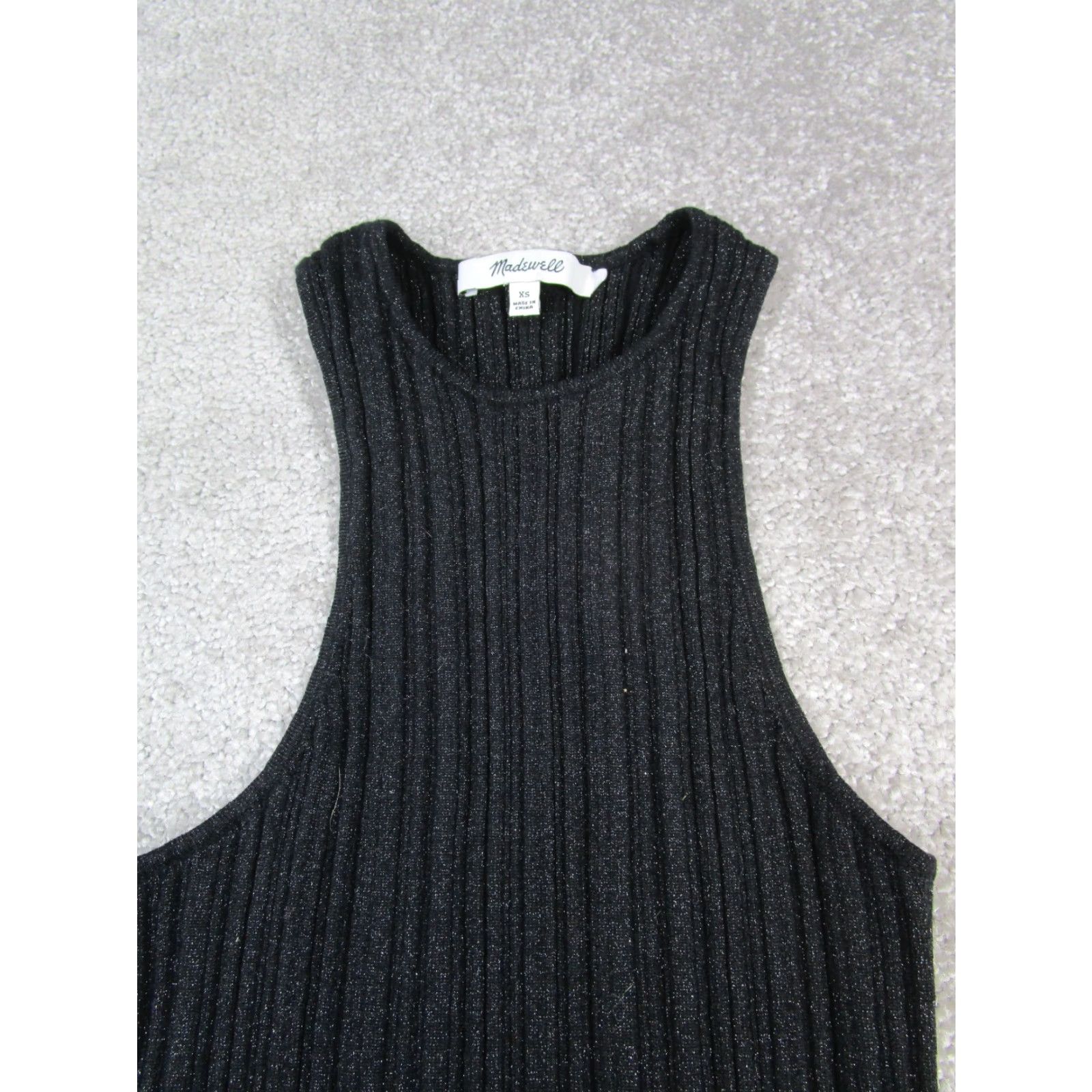 Madewell VINTAGE Madewell Tank Top Womens XS Black Ribbed Pullover Size XS / US 0-2 / IT 36-38 - 2 Thumbnail