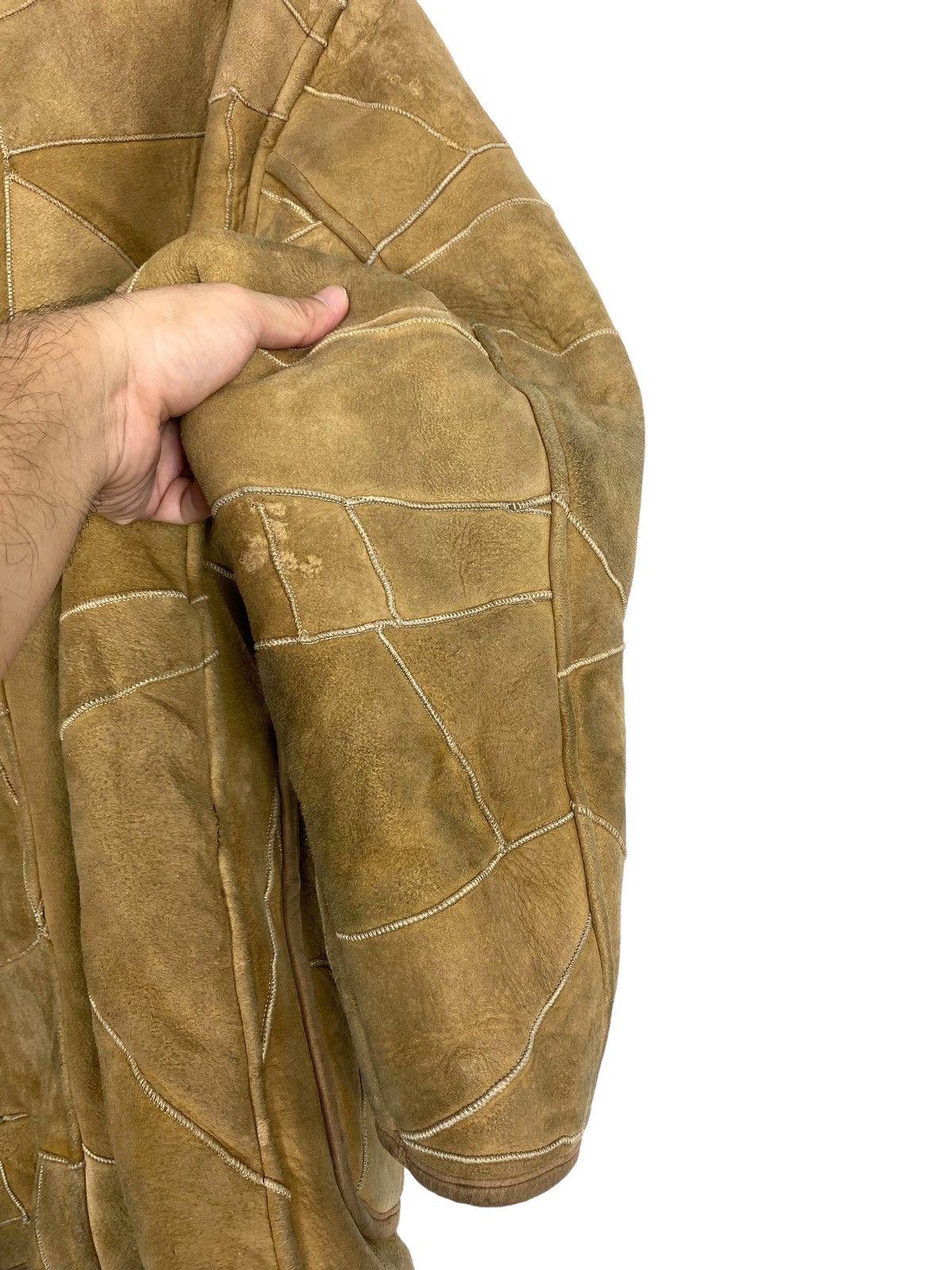Hai Sporting Gear Hai Sporting Gear Issey Shearling B3 Patch Work Jacket Size US M / EU 48-50 / 2 - 14 Thumbnail
