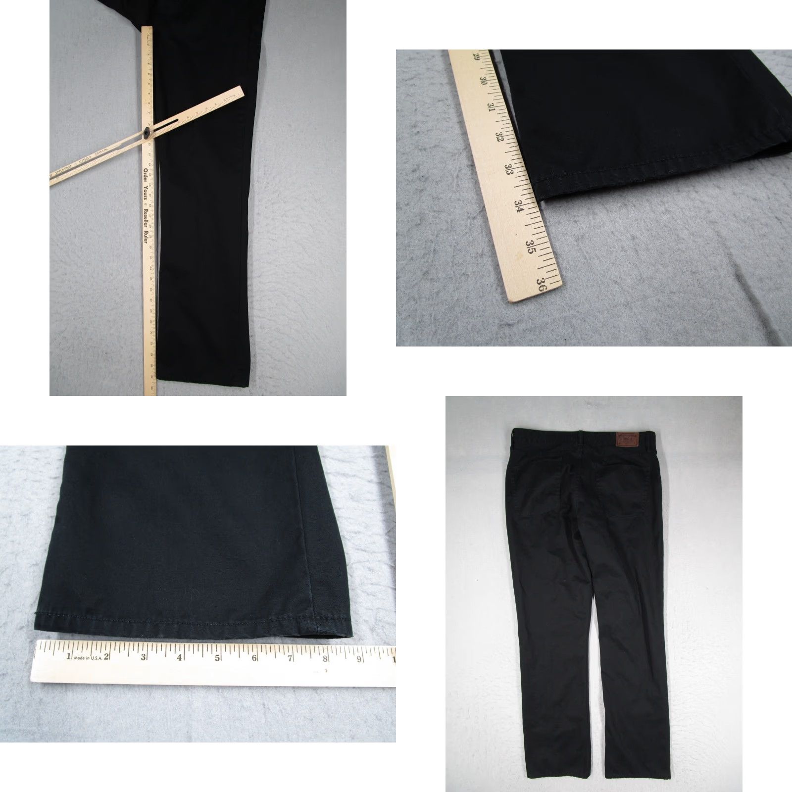 Polo Ralph Lauren Polo Ralph Lauren Pants Mens 36 Black Chino Authentic Dungarees Pony 34x34 Size US M / EU 48-50 / 2 - 8 Thumbnail