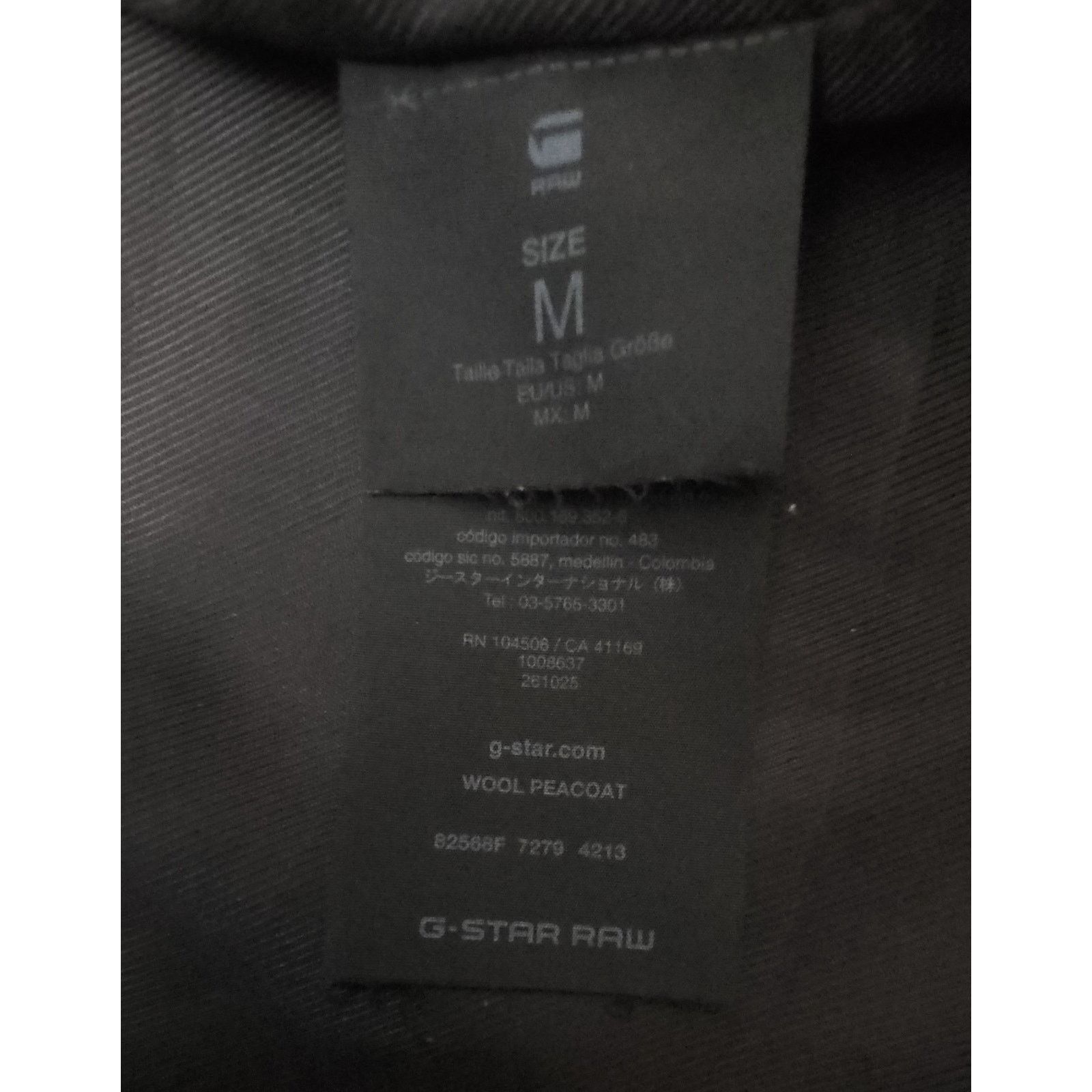 G-Star G Star Raw Men's Protection Wool Black Peacoat Jacket Size M Size US M / EU 48-50 / 2 - 12 Thumbnail