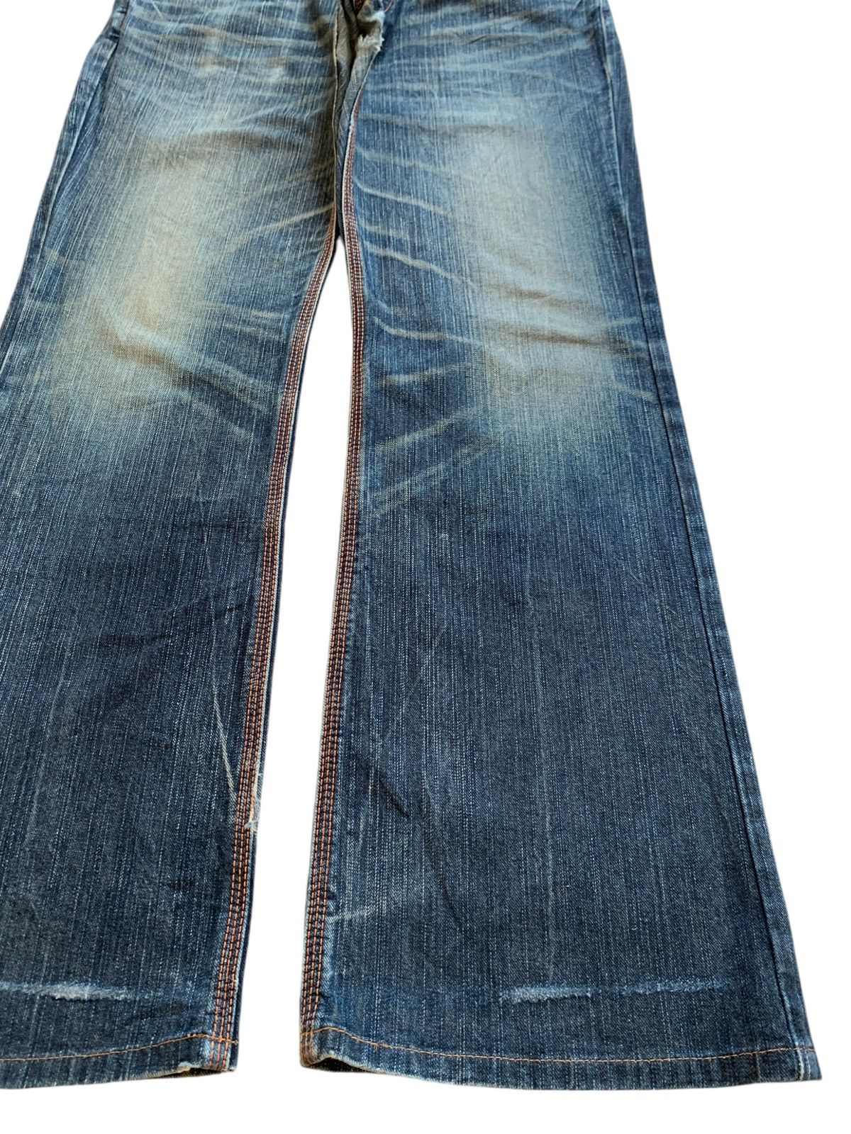 Edwin Exclusive Vintage Edwin Mud Wash Buckle Back Bootcut Jeans Size US 35 - 7 Thumbnail