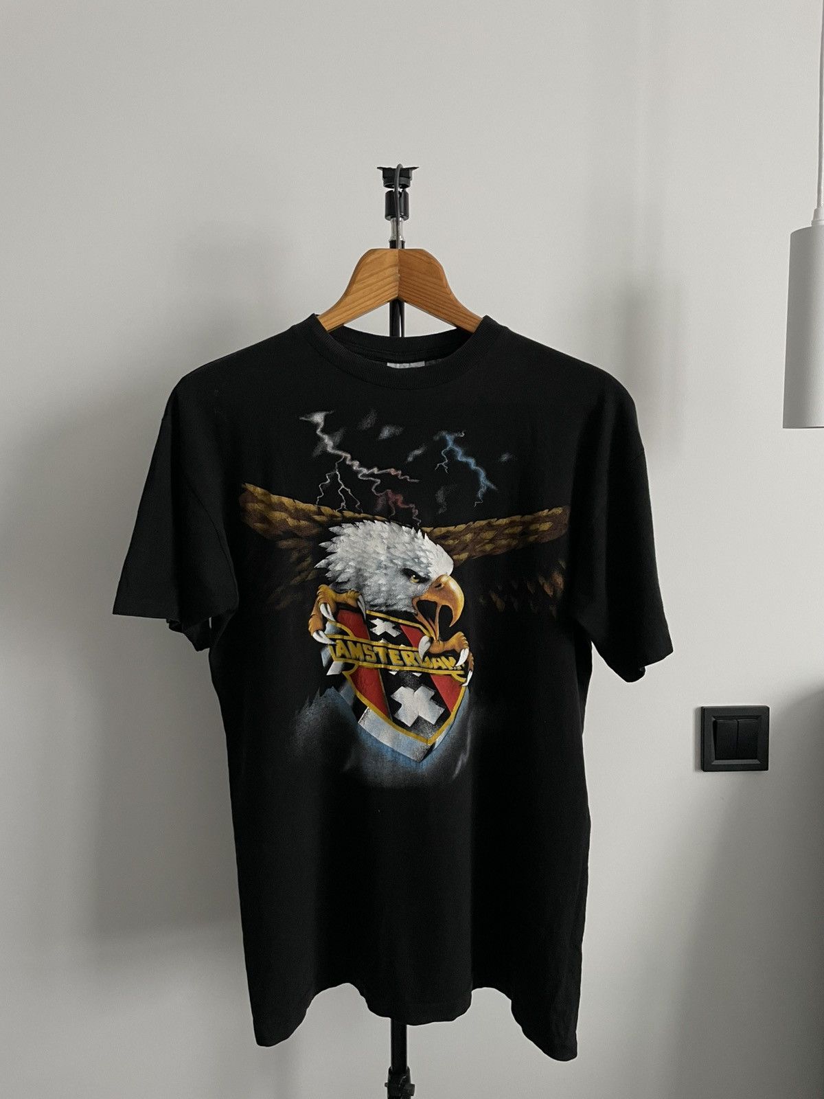 Vintage Vintage 1990’s Fc Ajax Amsterdam Eagle 3D Print T-Shirt RARE Size US L / EU 52-54 / 3 - 1 Thumbnail