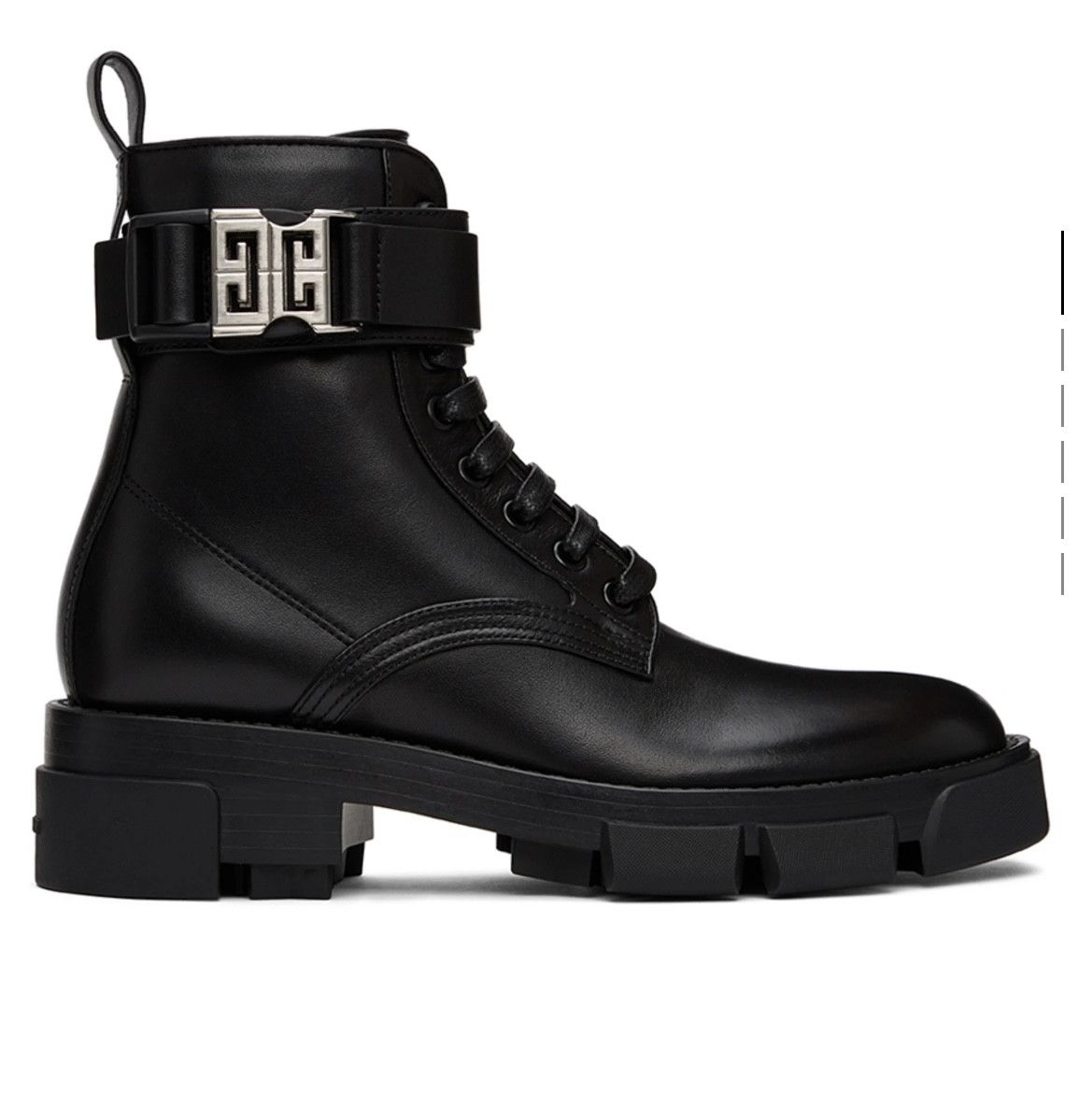 Givenchy Givenchy men’s 4g black leather combat boot Size US 9 / EU 42 - 1 Thumbnail