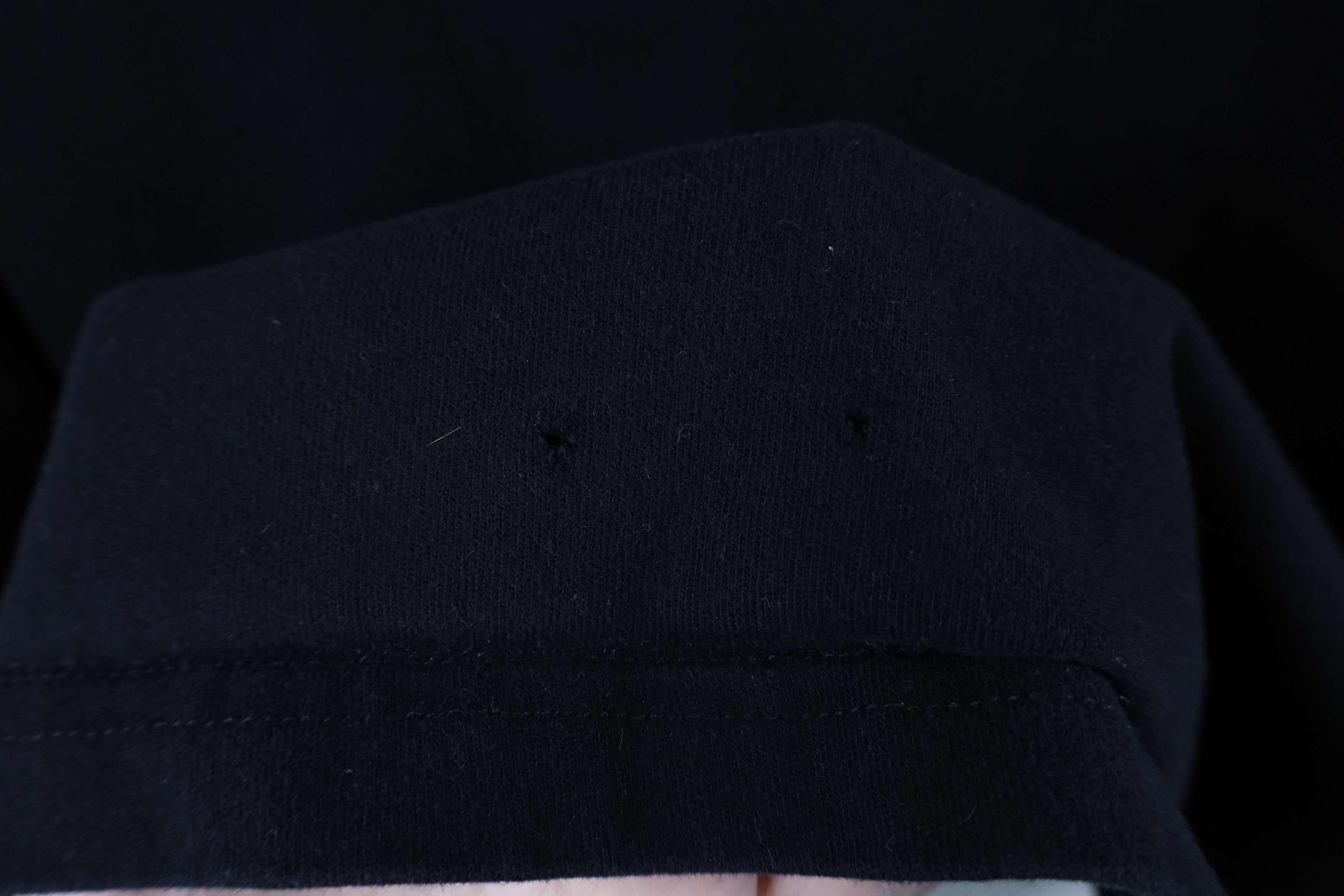 Vintage Vintage 90s Streetwear Blank Long Sleeve Polo Shirt Black Size US L / EU 52-54 / 3 - 4 Thumbnail