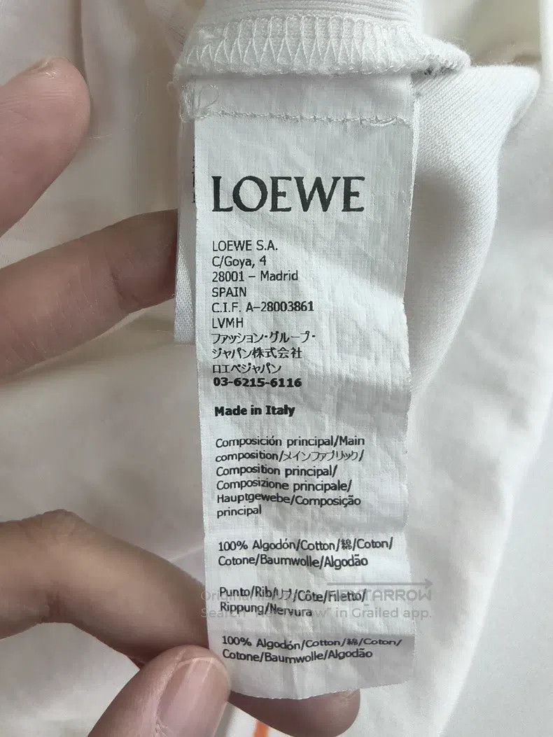 Loewe Loewe White Printed Logo Short-Sleeve Top Size M / US 6-8 / IT 42-44 - 4 Thumbnail