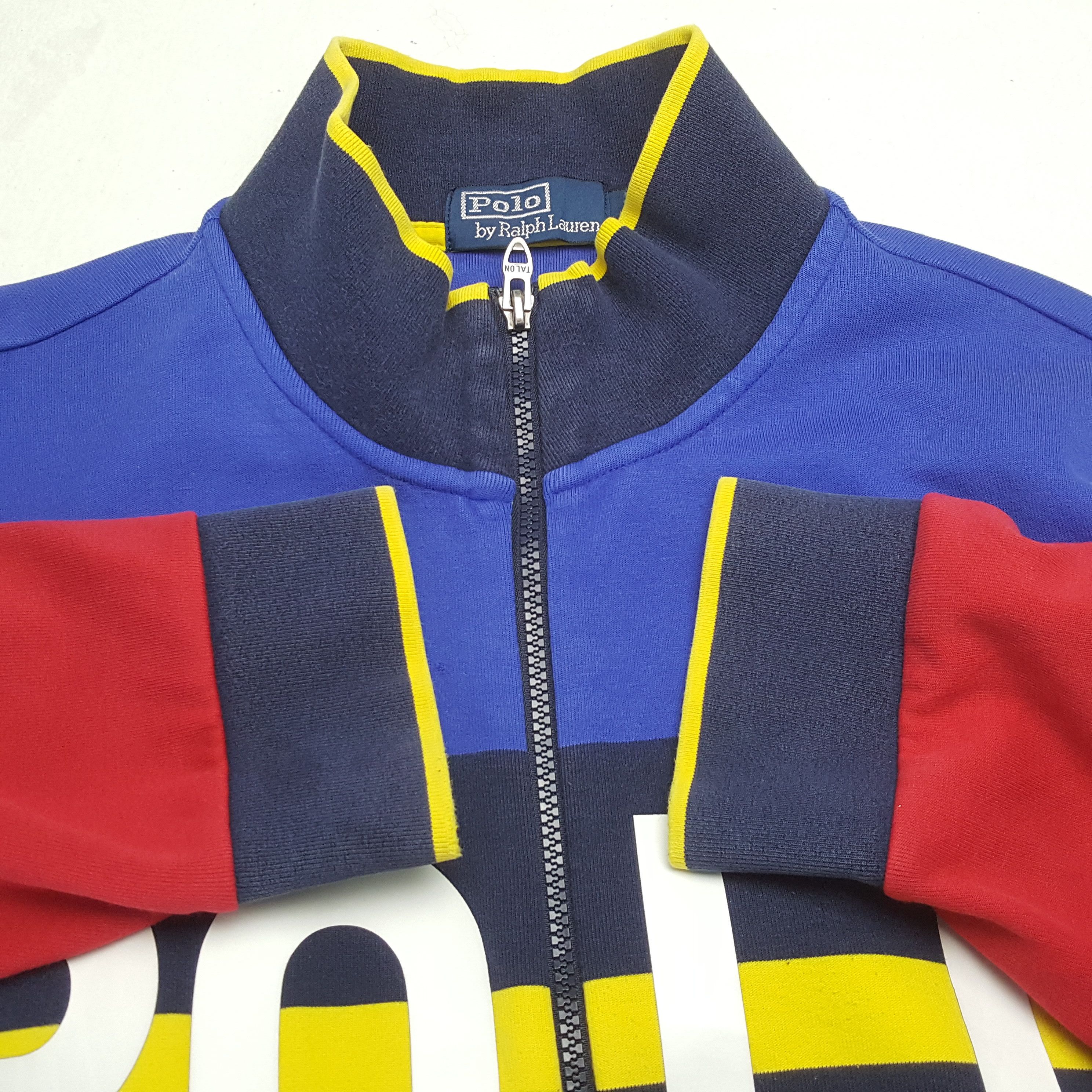 Polo Ralph Lauren × Vintage POLO by RALPH LAUREN Rare Design Fashion Sweater Jacket Size US XL / EU 56 / 4 - 8 Thumbnail