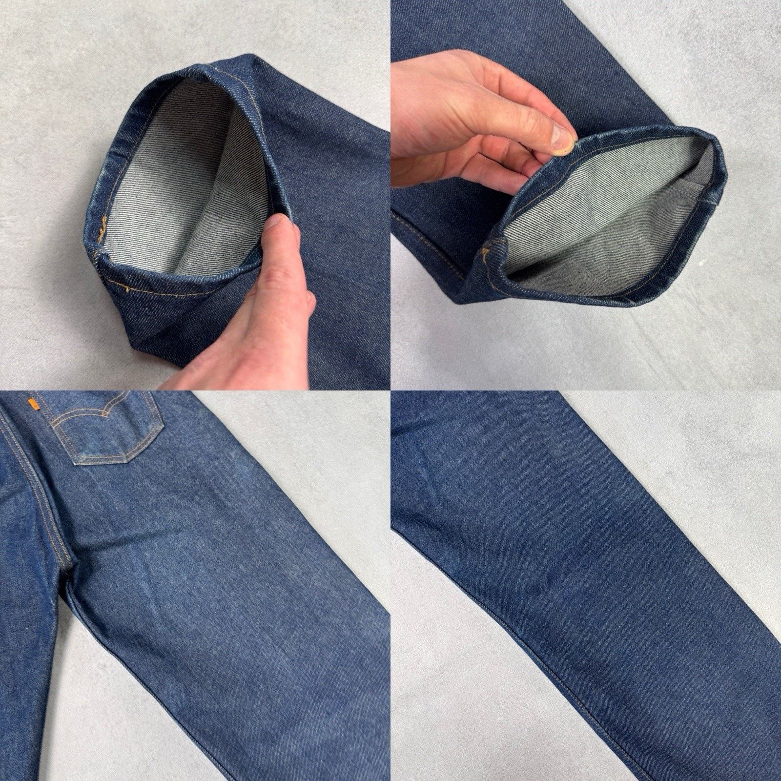 Levi's Vintage 80s Levis 505 Blue Denim Pants Size 34/32 Orange Tag Size US 34 / EU 50 - 20 Thumbnail