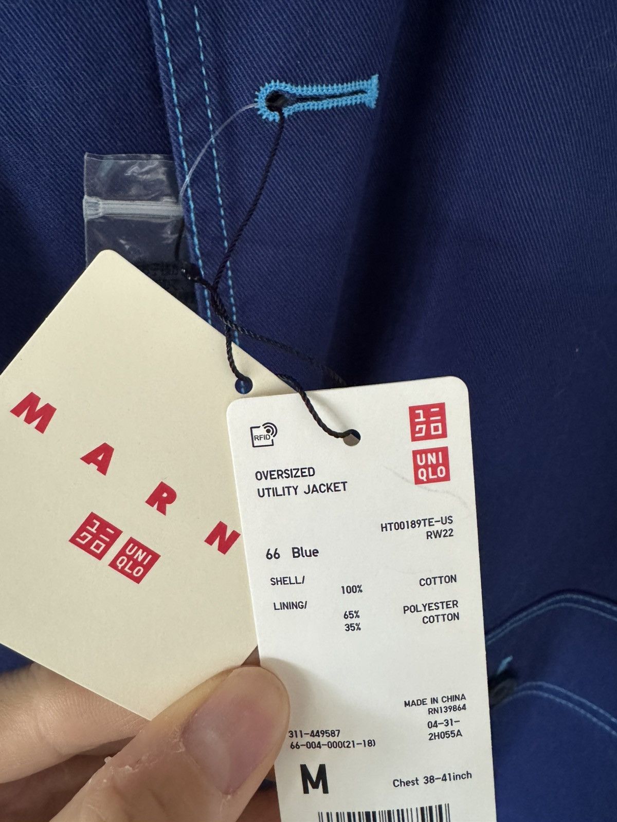 Marni × Uniqlo Oversized Utility Jacket Size US M / EU 48-50 / 2 - 4 Thumbnail