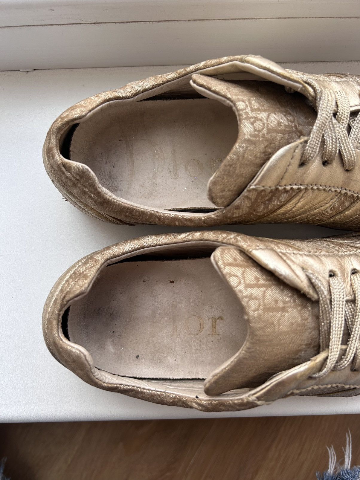 Dior × John Galliano × Vintage 2004 Dior By John Galliano Monogram Sneakers Size US 7.5 / IT 37.5 - 8 Thumbnail