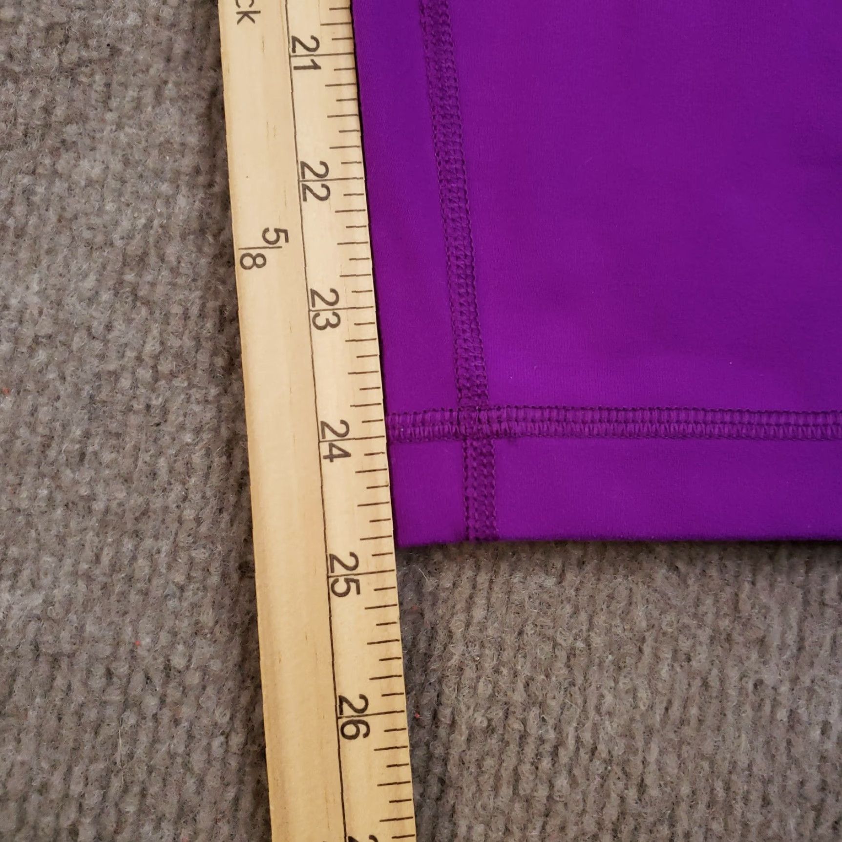 Lululemon Lululemon Wunder Under Leggings Womens Size 10 Purple Mid Rise Crop Stretch Size 32" / US 10 / IT 46 - 3 Thumbnail
