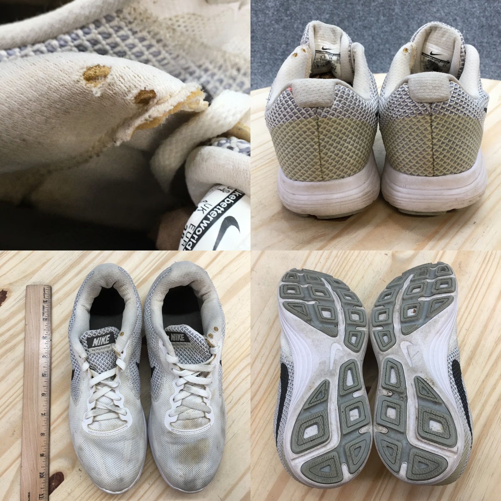 Nike Nike Revolution 3 Sneaker Womens White Casual Lace Up Athletic Flat Shoes - Size 7, US 7, UK 4.5, EU 38, M, Solid, Breathable, Comfort Size US 7 / IT 37 - 8 Thumbnail
