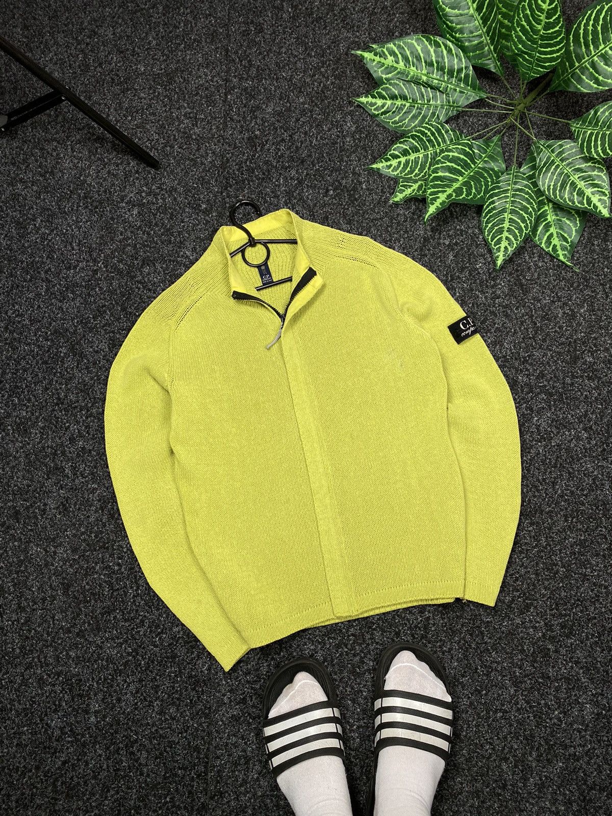 image of C P Company x Massimo Osti Zip Jacket With Patch Cp Company Massimo Osti Vintage Size S in Green