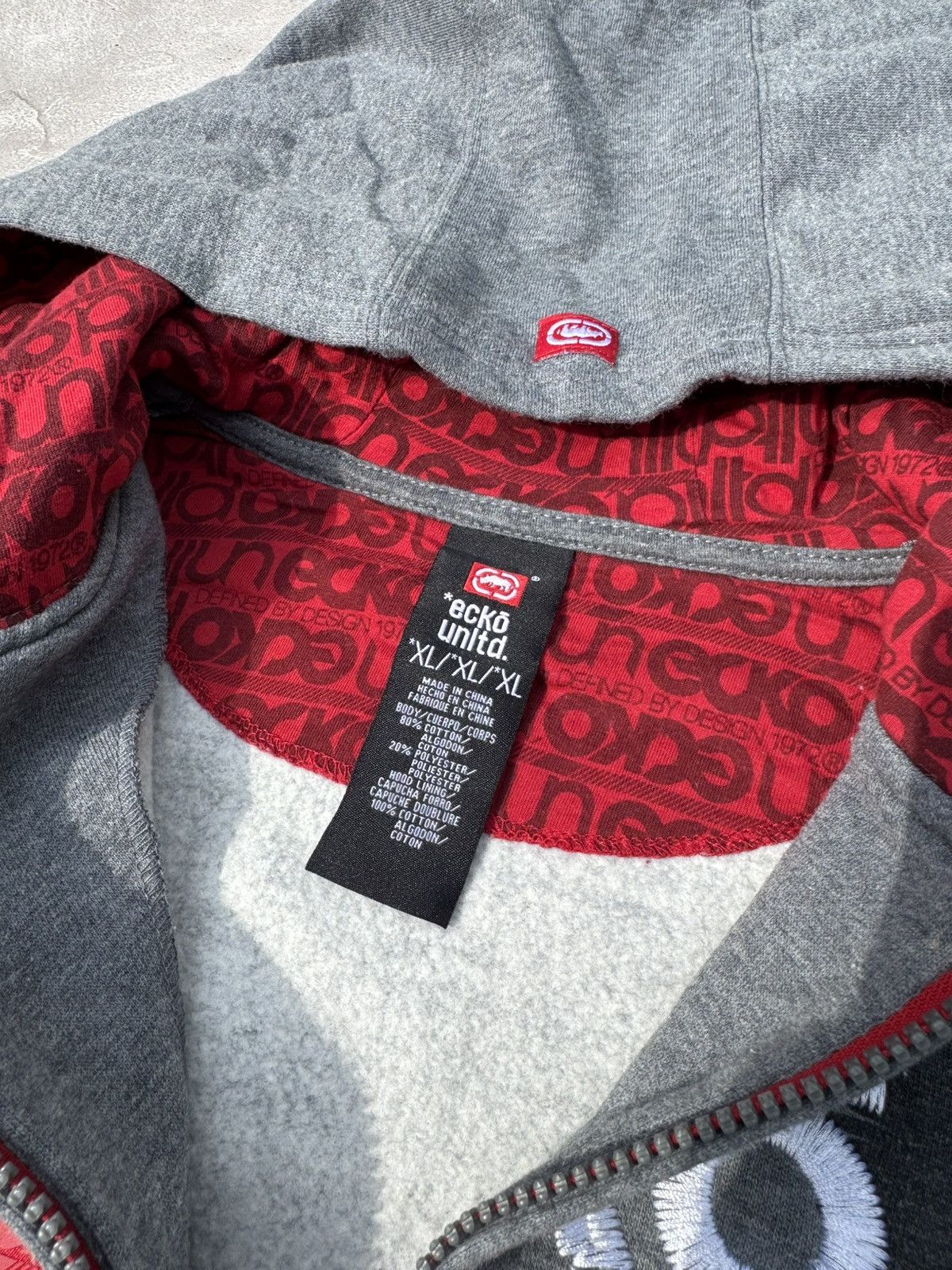Ecko Unltd. Vintage Ecko Untdl Unisex Graffiti Zip Hoodie Size US M / EU 48-50 / 2 - 8 Thumbnail