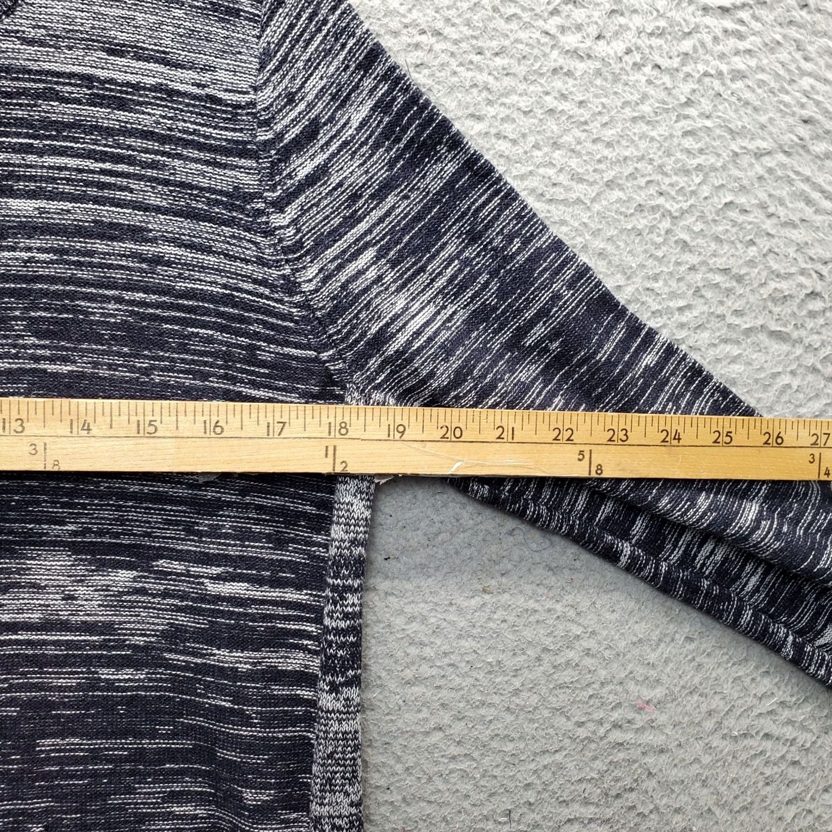 Loft LOFT Knit Top Womens L Space Dye Lined Long Sleeve Round Neck Pullover, Multicolor, 100% Cotton, Casual Shirt, Regular Fit, Womens Size L Size L / US 10 / IT 46 - 5 Thumbnail